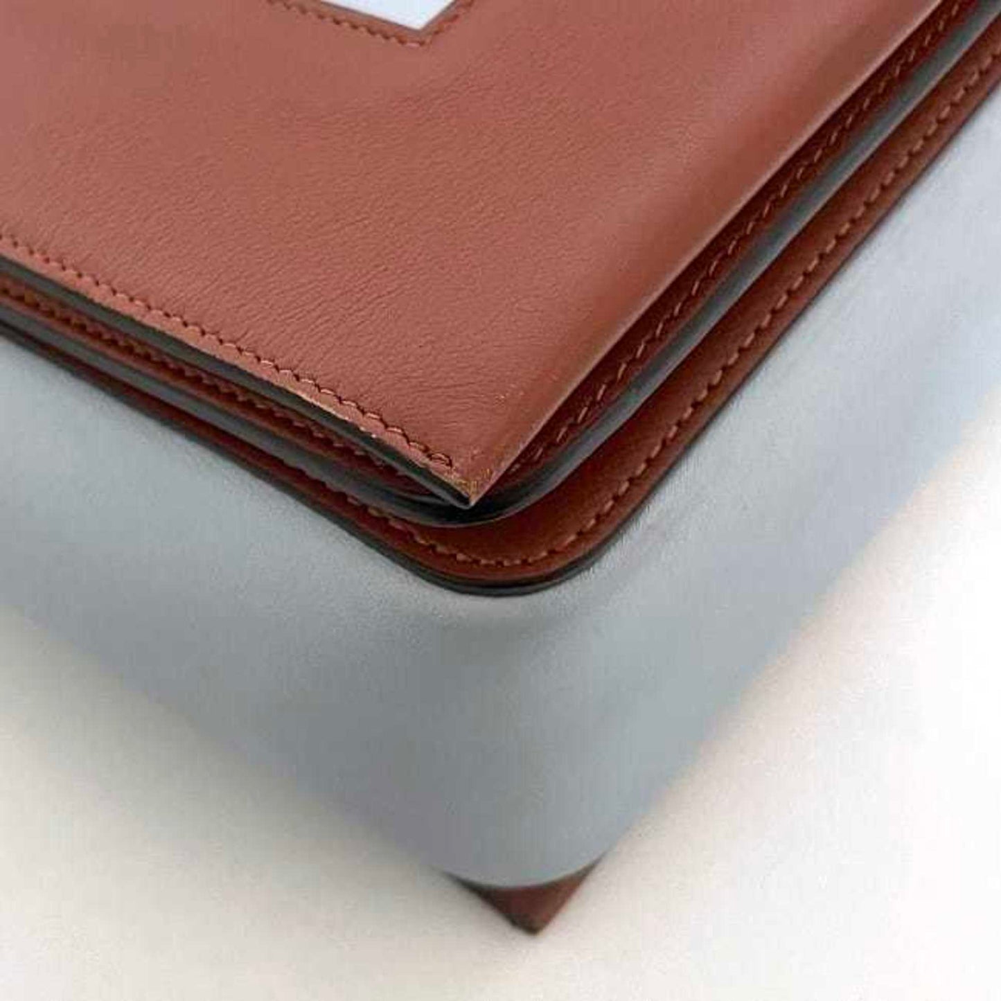 Céline Frame, Blue, Leather, shoulder