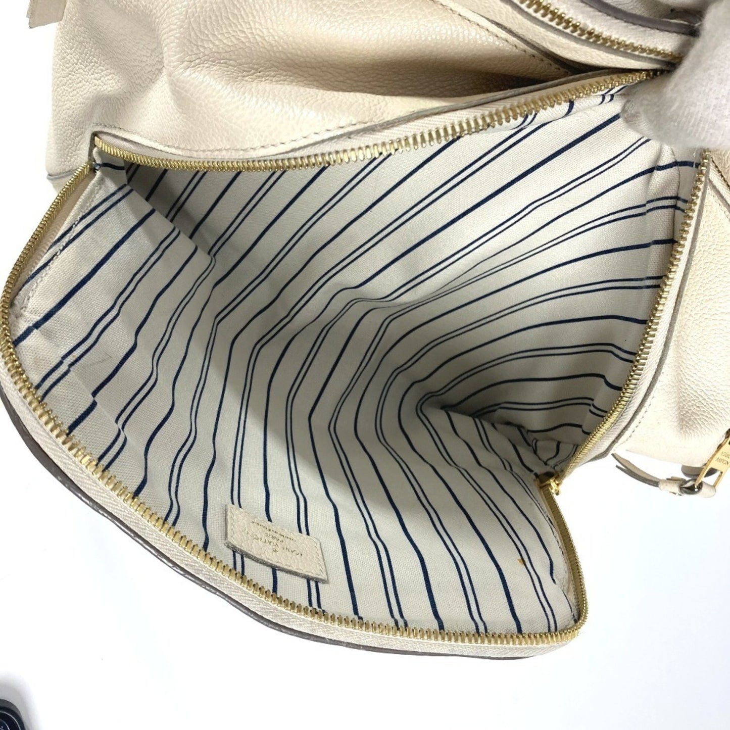 Louis Vuitton Marais, White, Leather, handbag