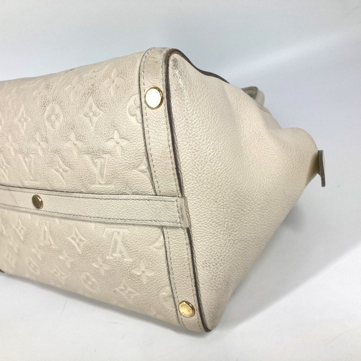 Louis Vuitton Marais, White, Leather, handbag