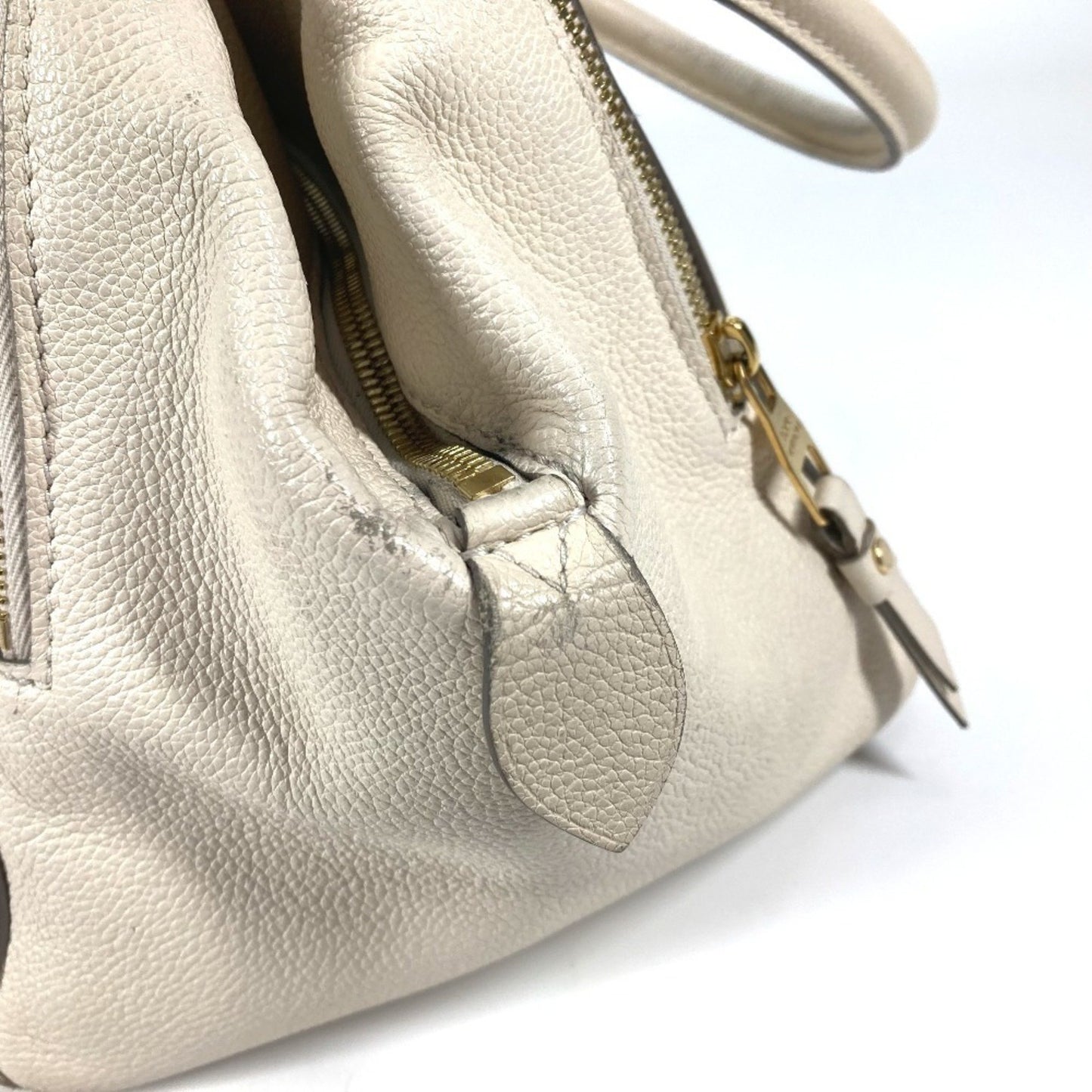 Louis Vuitton Marais, White, Leather, handbag