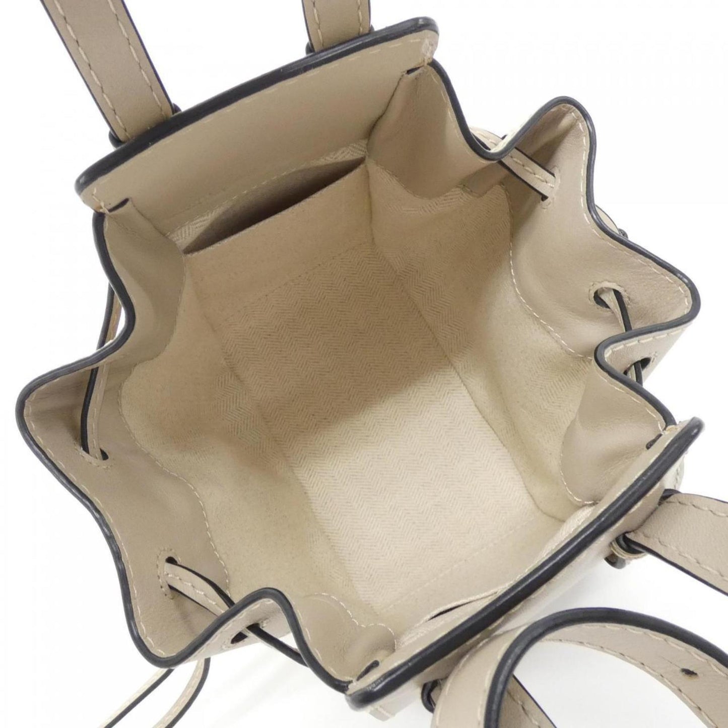 Loewe Hammock mini, Beige, Leather, shoulder