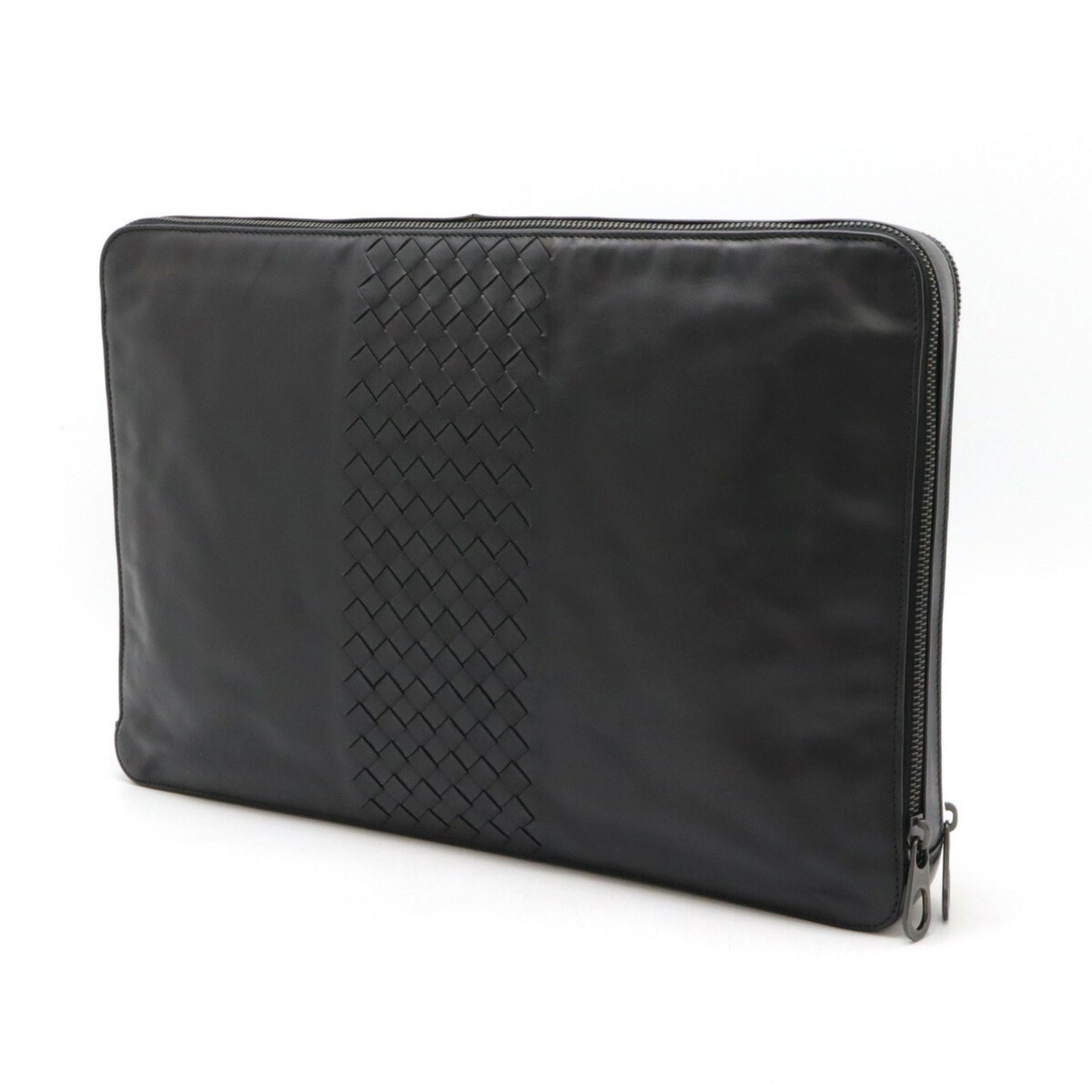 Bottega Veneta Veneta, Black, Leather, clutch