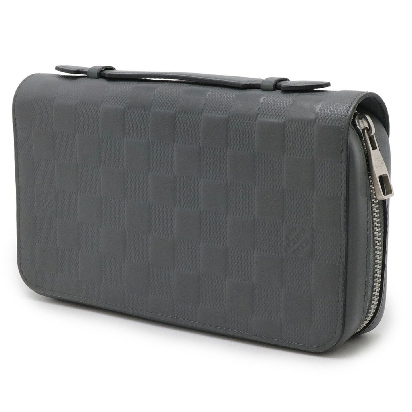 Louis Vuitton Zippy XL, Grey, Canvas, wallet