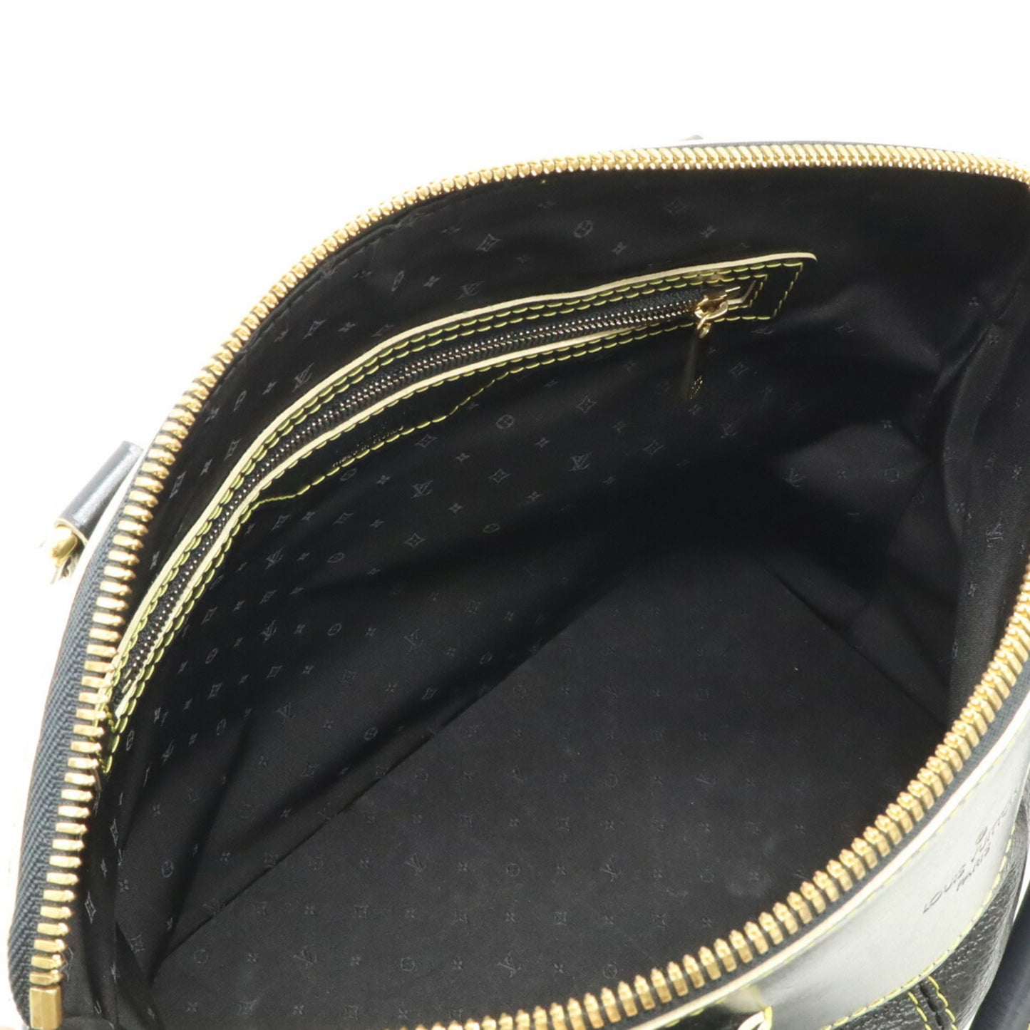 Louis Vuitton Lockit, Black, Leather, handbag