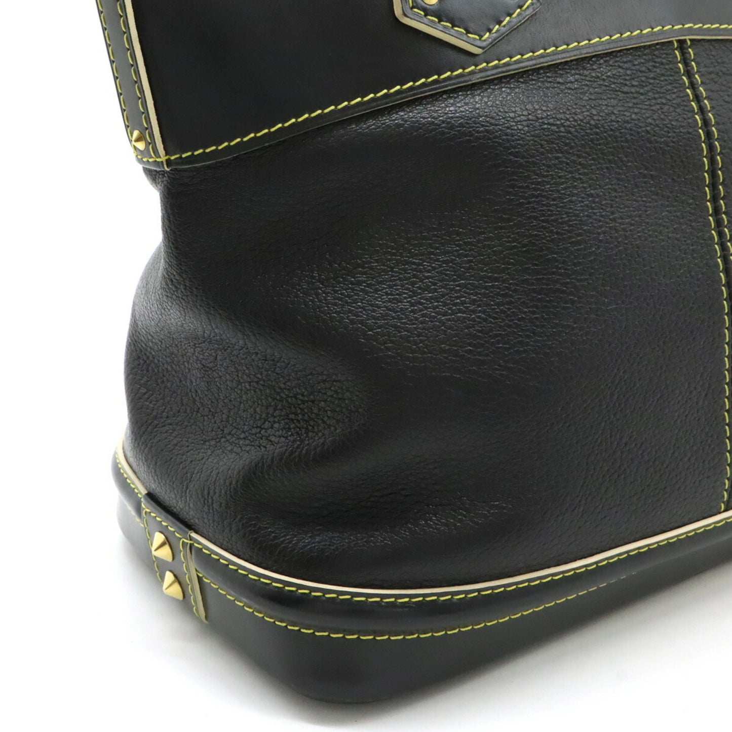 Louis Vuitton Lockit, Black, Leather, handbag