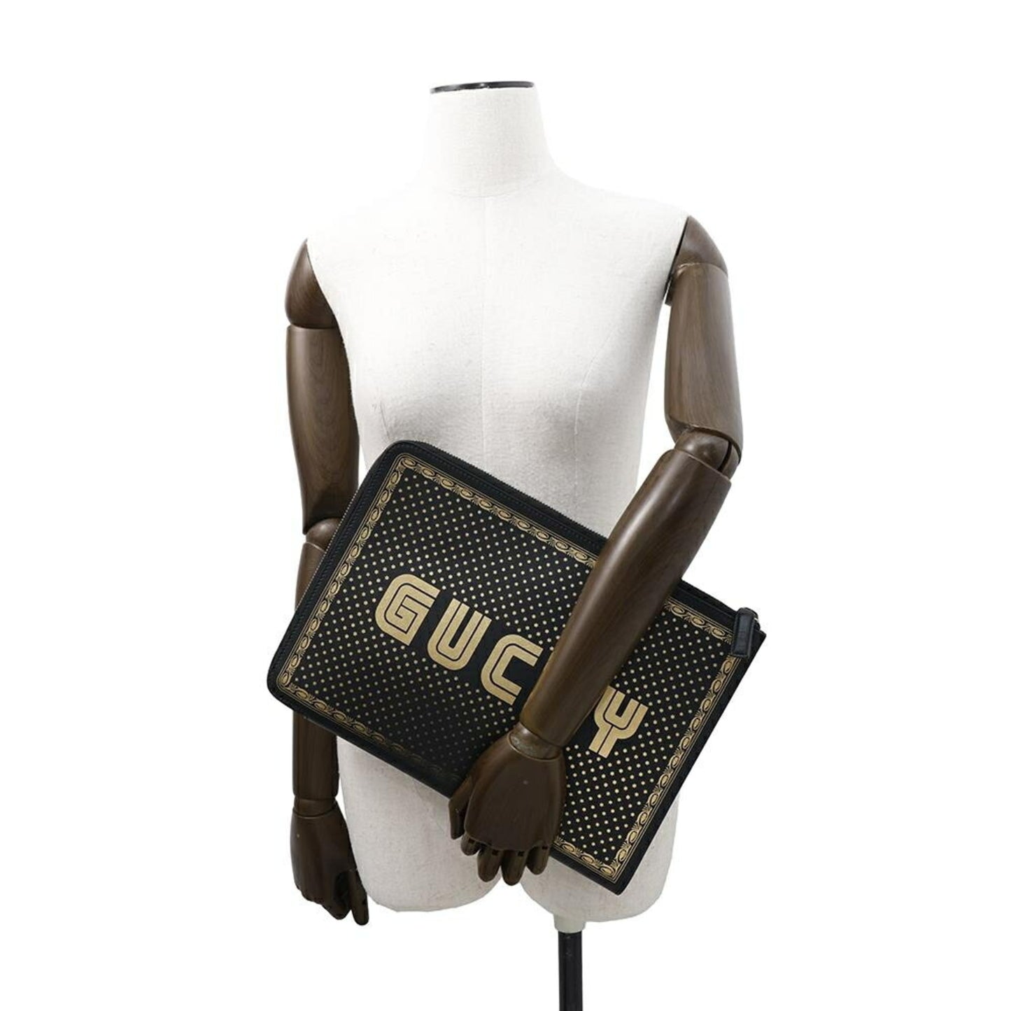 Gucci, Black, Leather, clutch
