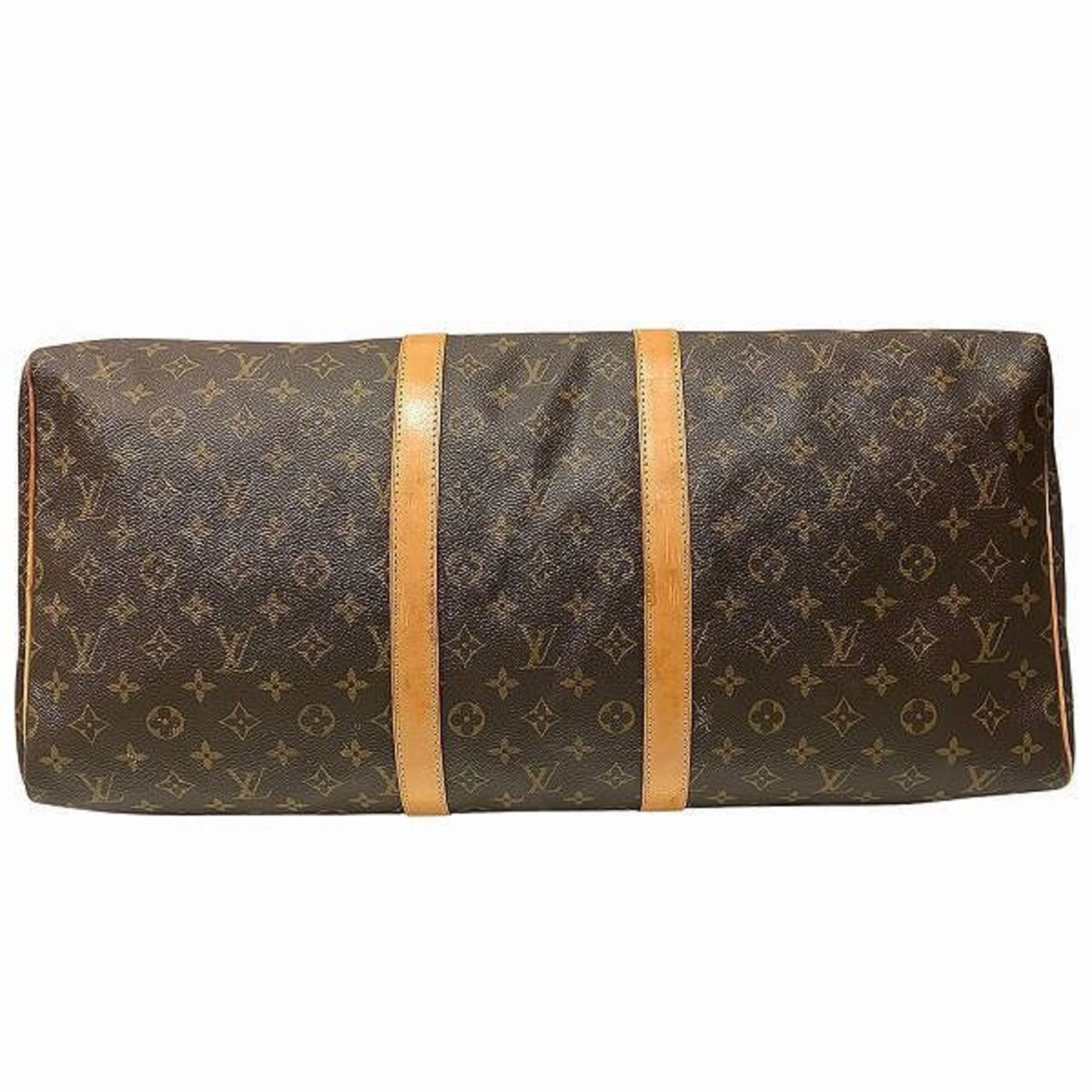 Louis Vuitton Keepall 55, Brown, Canvas, travel