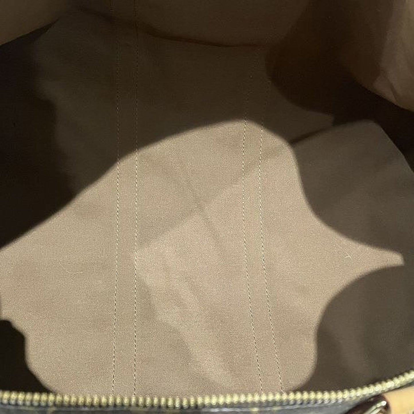 Louis Vuitton Keepall 55, Brown, Canvas, travel