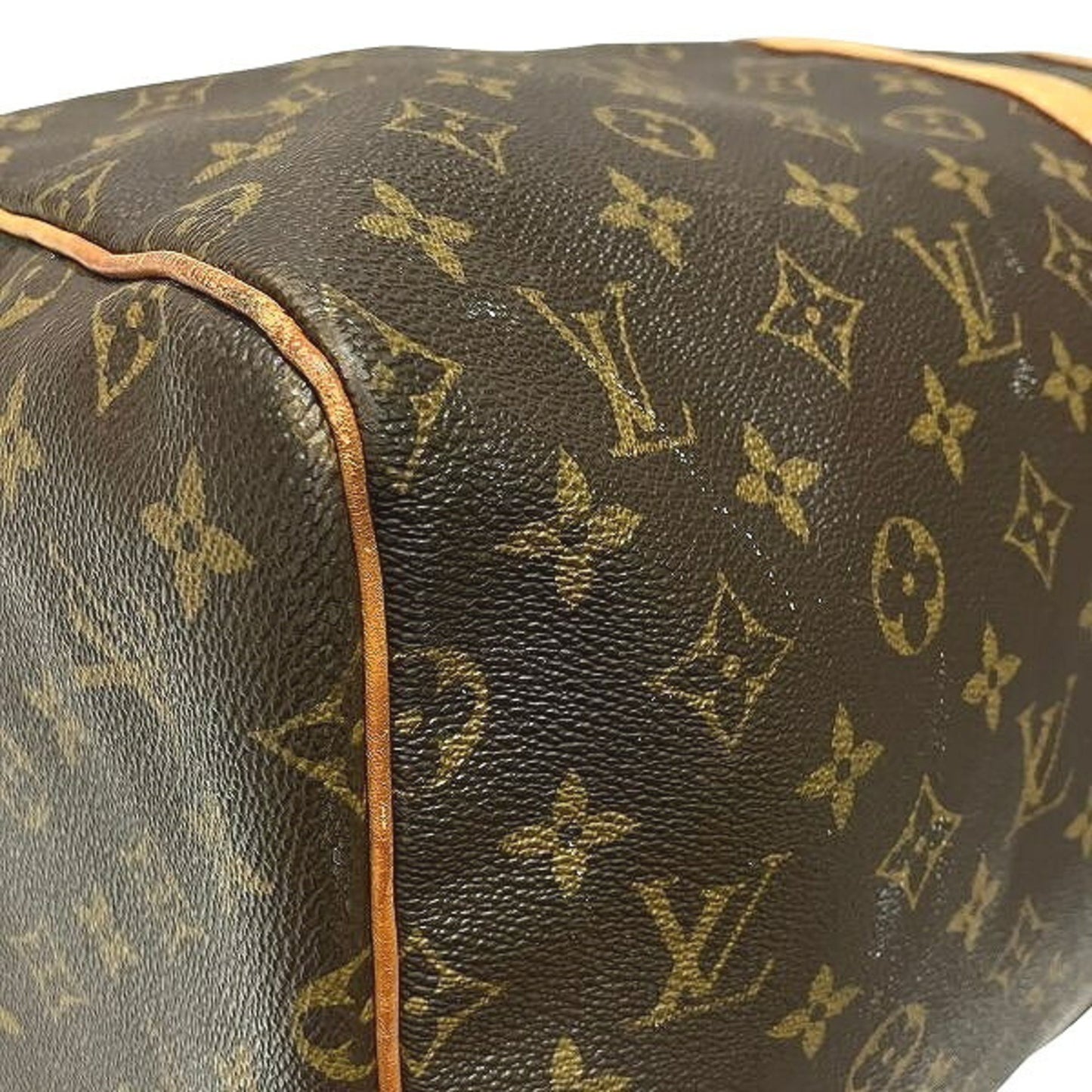 Louis Vuitton Keepall 55, Brown, Canvas, travel