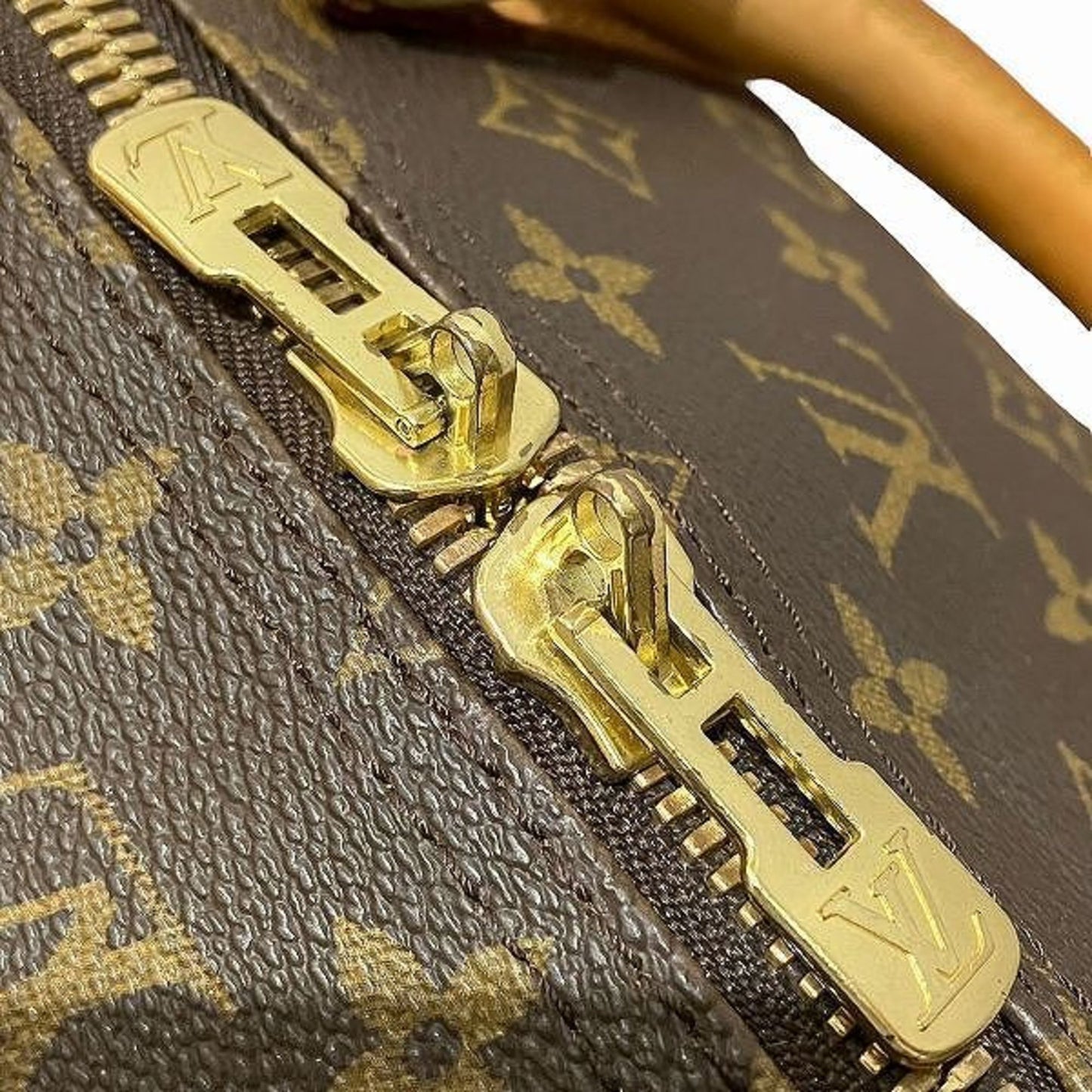 Louis Vuitton Keepall 55, Brown, Canvas, travel