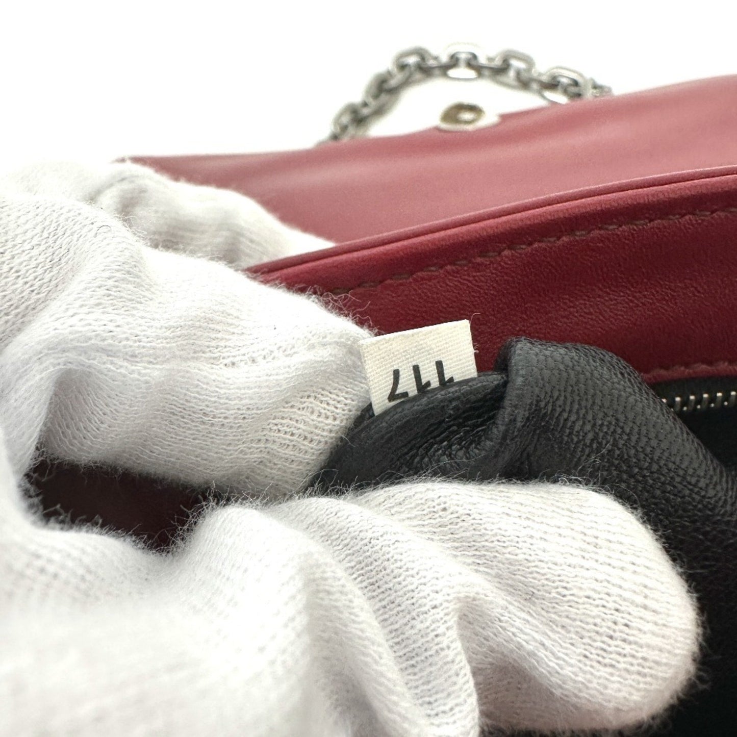 Prada --, Red, Leather, clutch