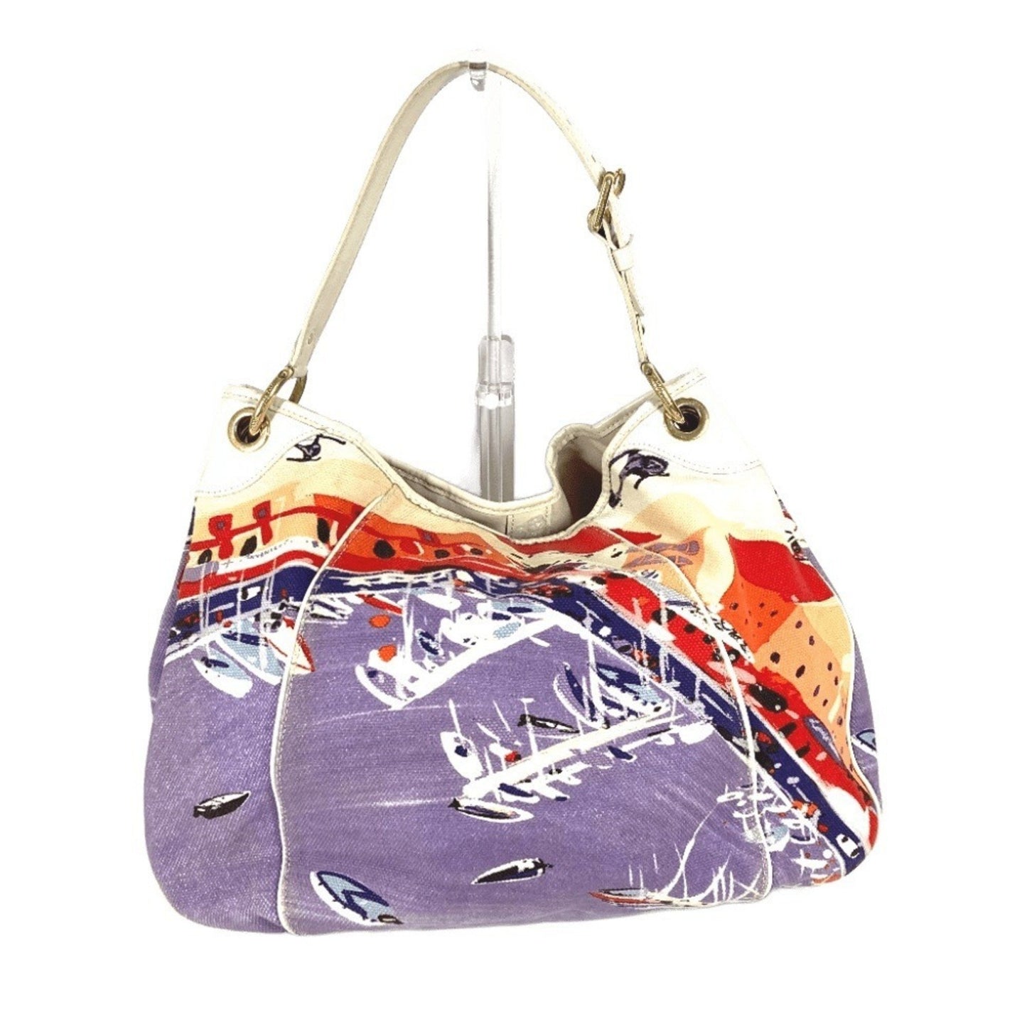 Louis Vuitton Galliera, Purple, Canvas, shoulder