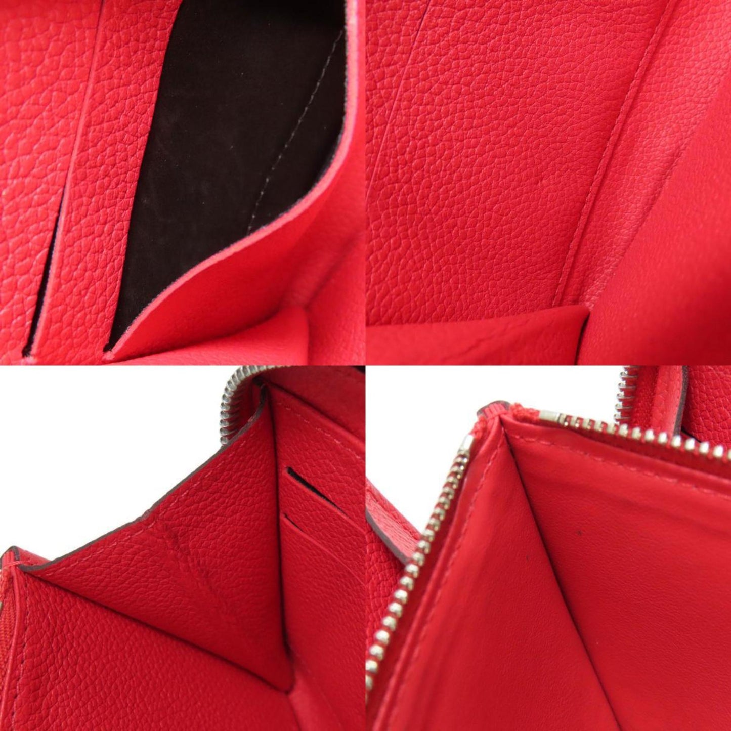 Louis Vuitton Zippy wallet, Red, Leather, wallet