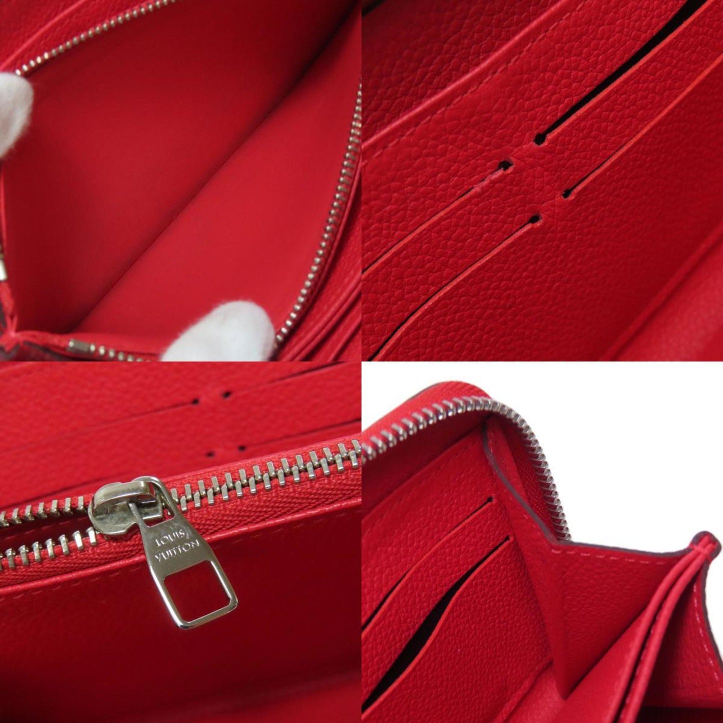 Louis Vuitton Zippy wallet, Red, Leather, wallet