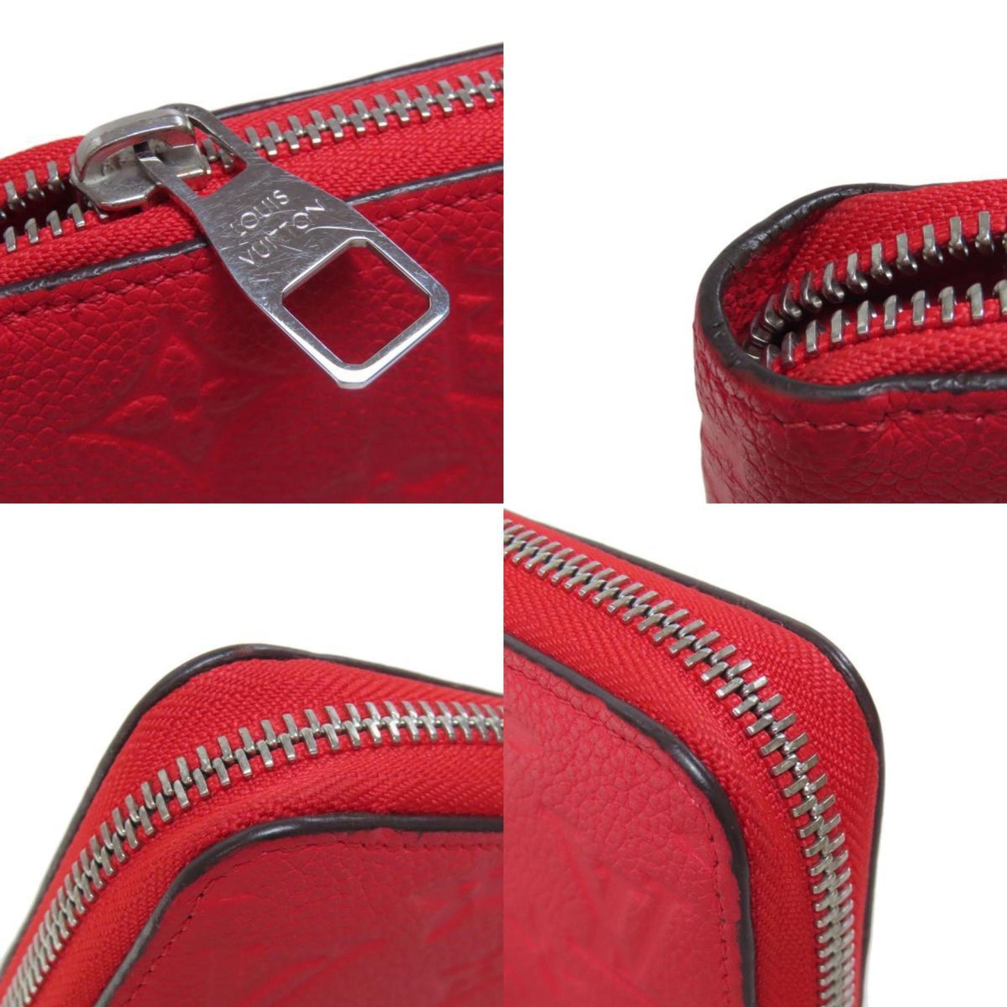 Louis Vuitton Zippy wallet, Red, Leather, wallet