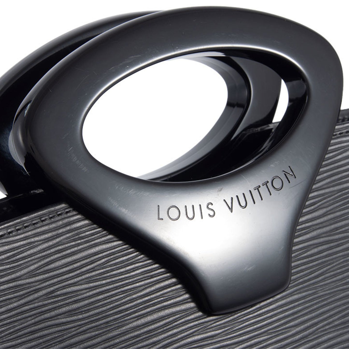 Louis Vuitton Ombre, Black, Leather, handbag