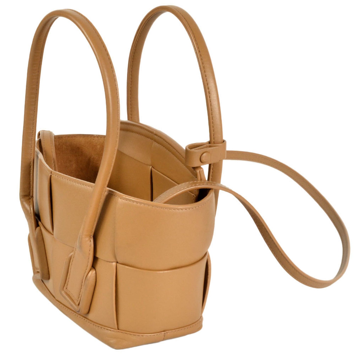 Bottega Veneta Arco, Brown, Leather, handbag