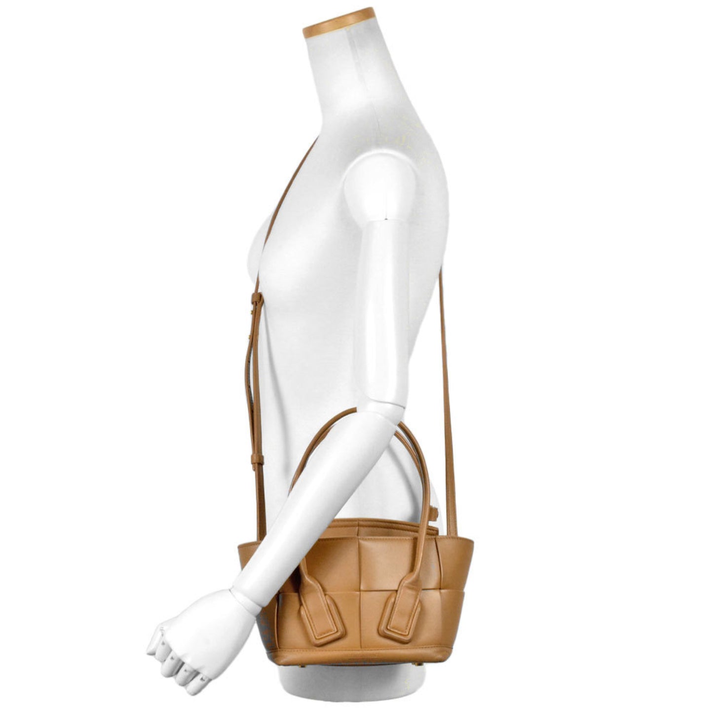 Bottega Veneta Arco, Brown, Leather, handbag