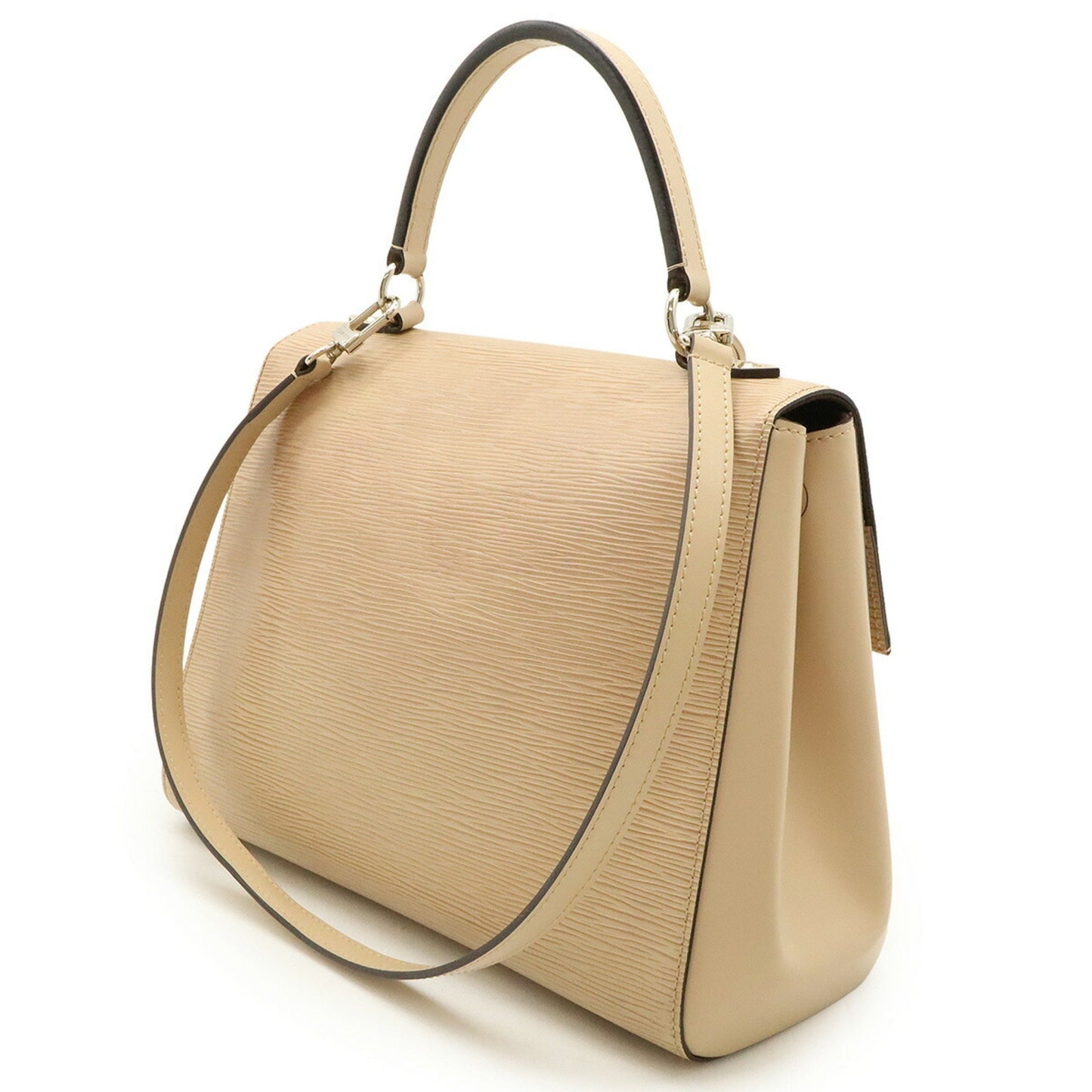 Louis Vuitton Cluny, Beige, Leather, handbag