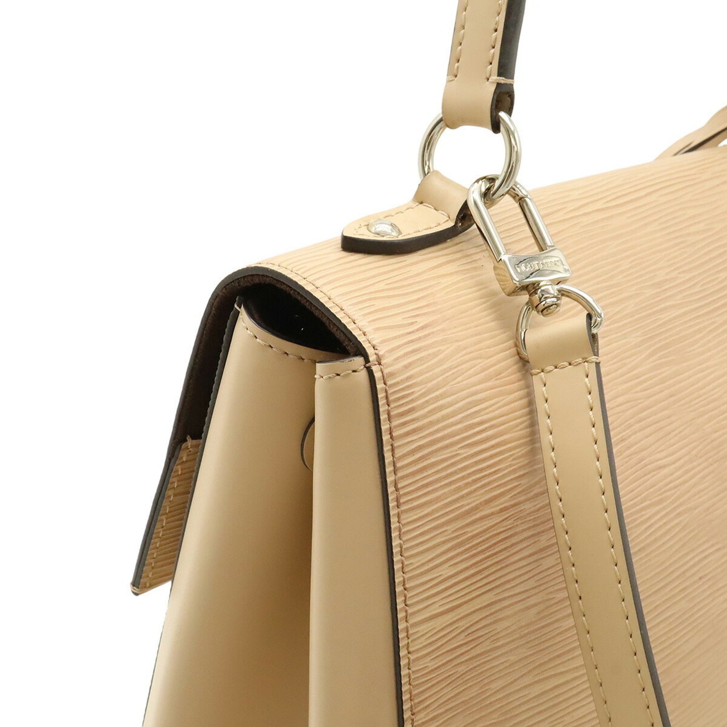 Louis Vuitton Cluny, Beige, Leather, handbag