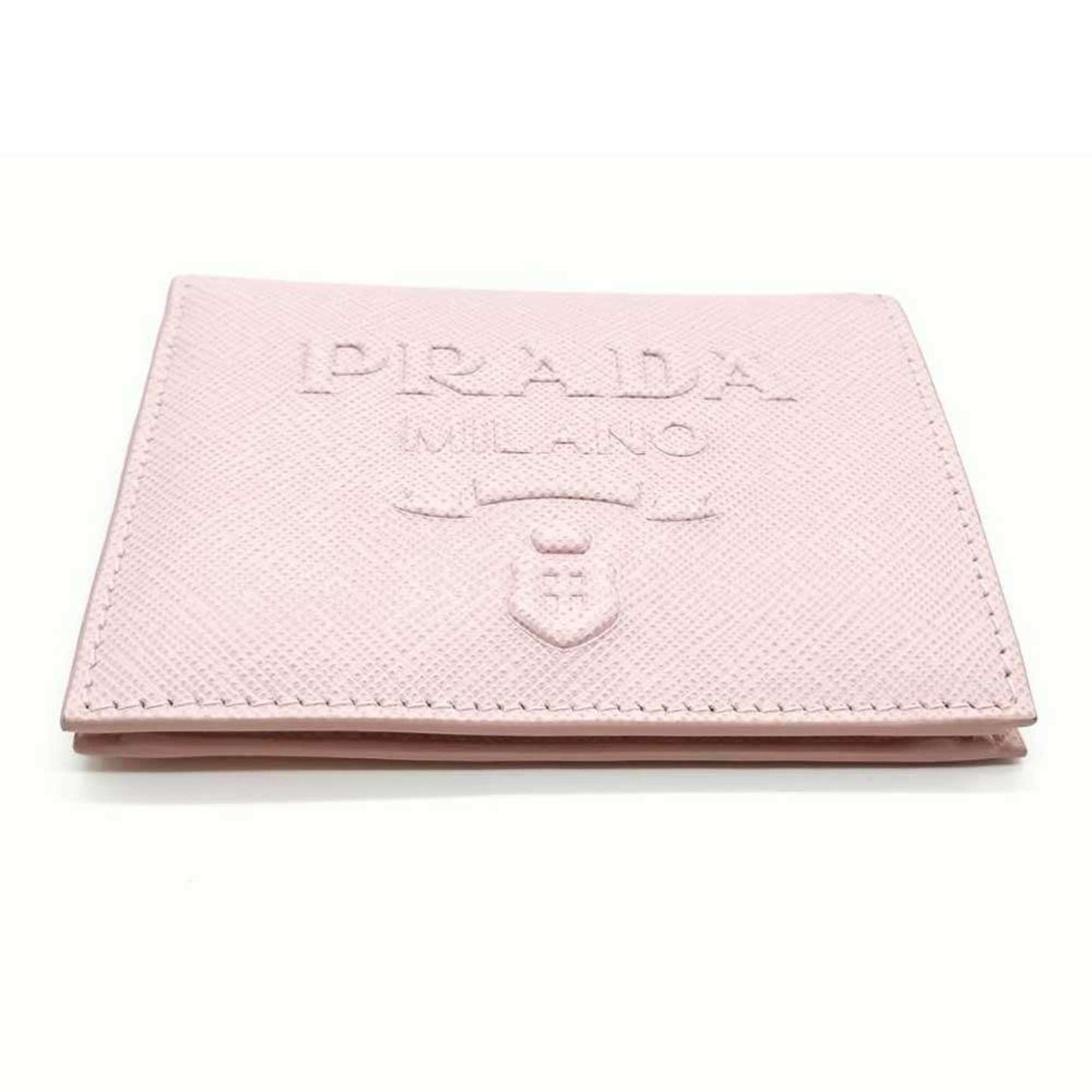 Prada Card case, Pink, Leather, wallet