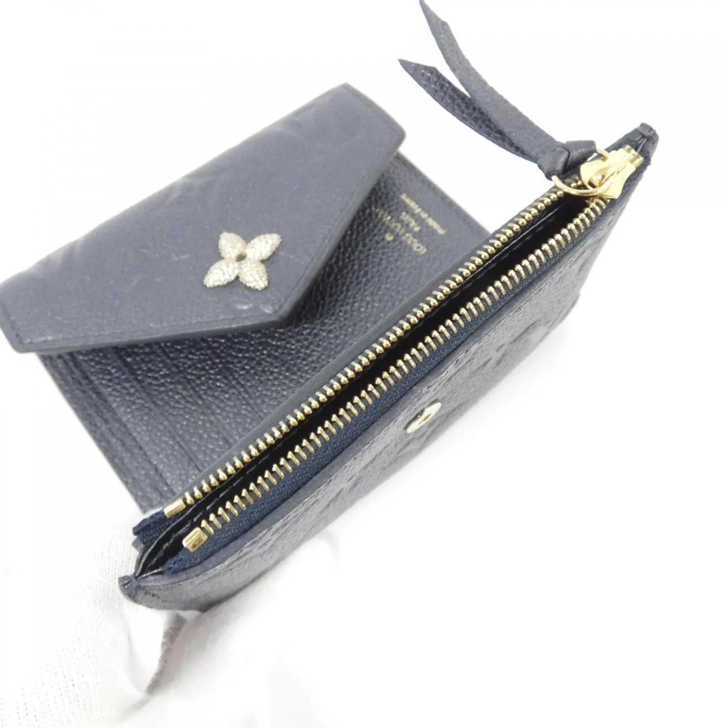 Louis Vuitton Portefeuille Victorine, Navy, Canvas, wallet
