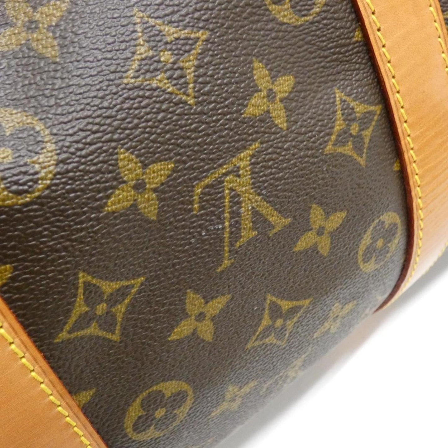 Louis Vuitton Keepall 55, Brown, Canvas, travel