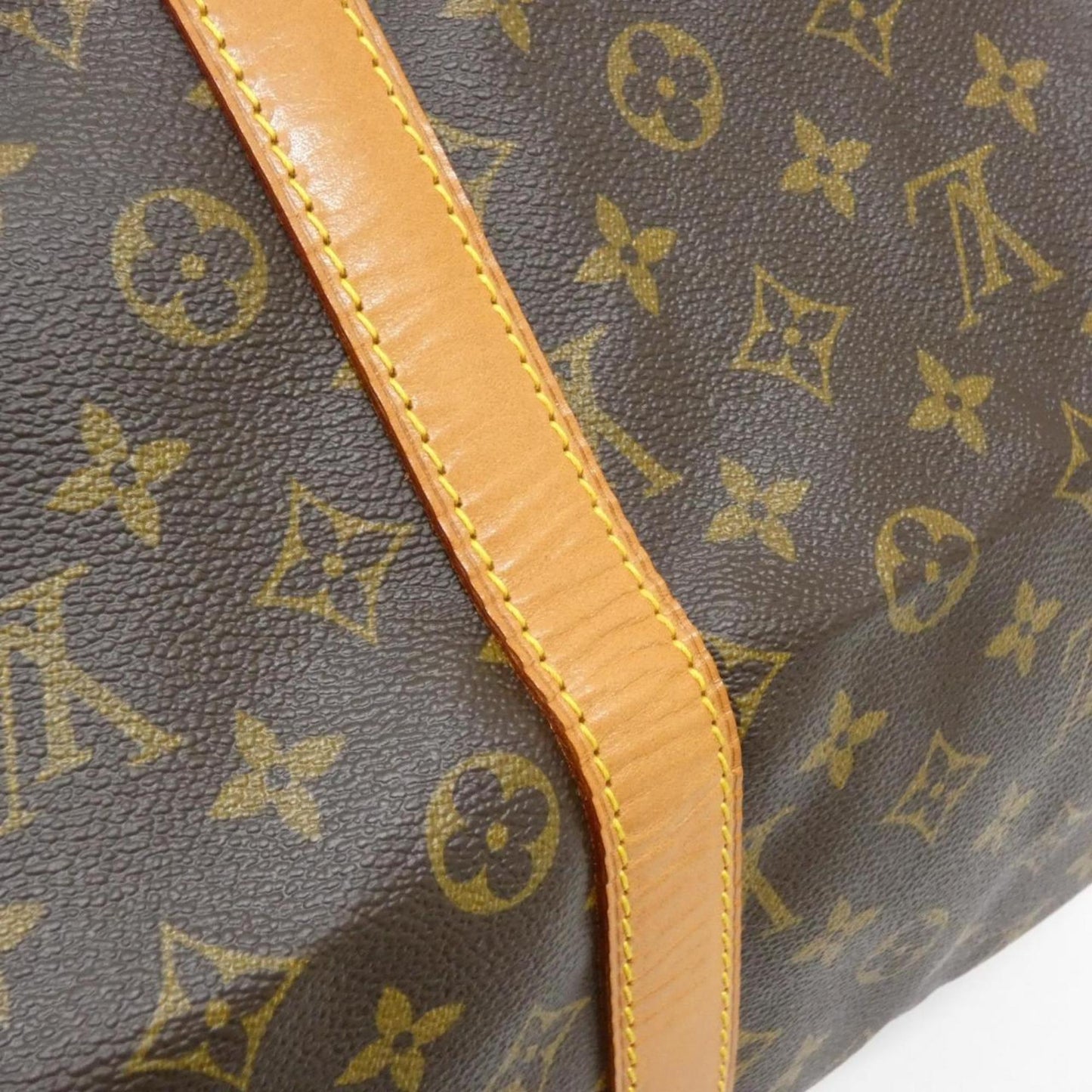 Louis Vuitton Keepall 55, Brown, Canvas, travel
