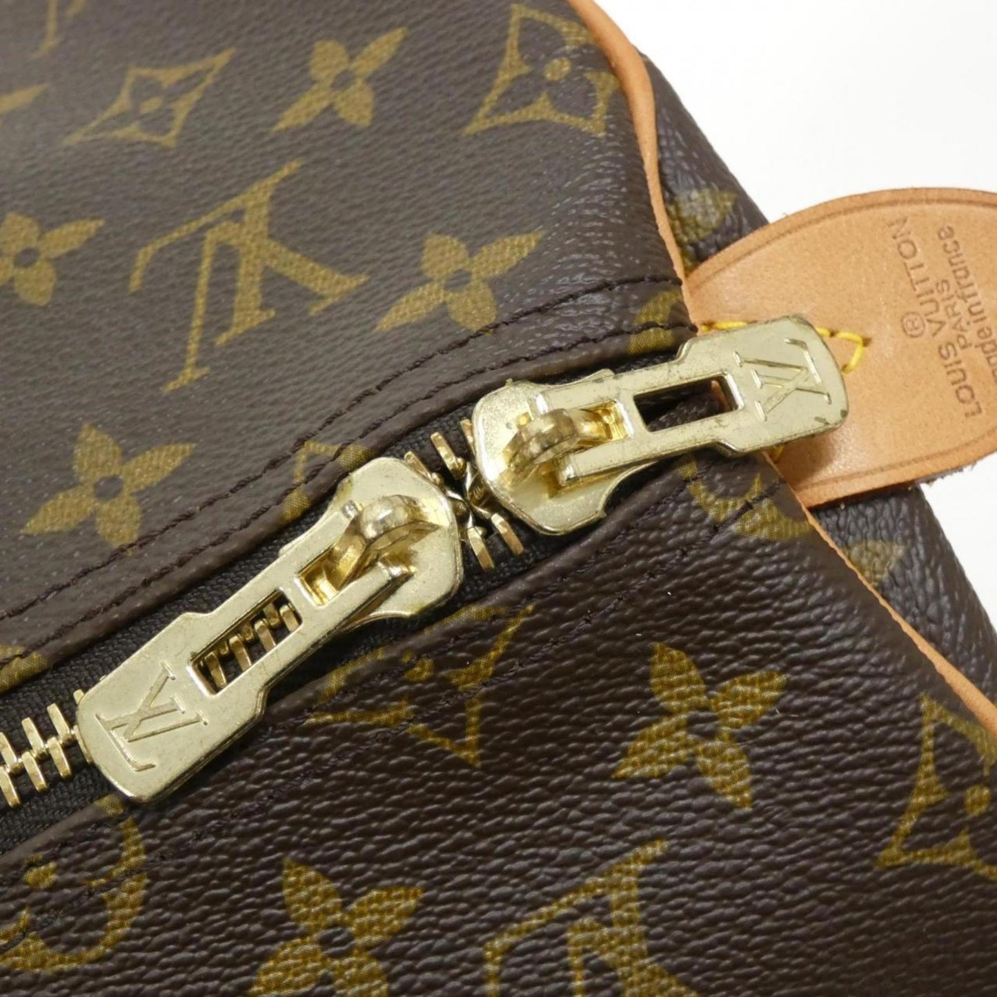 Louis Vuitton Keepall 55, Brown, Canvas, travel