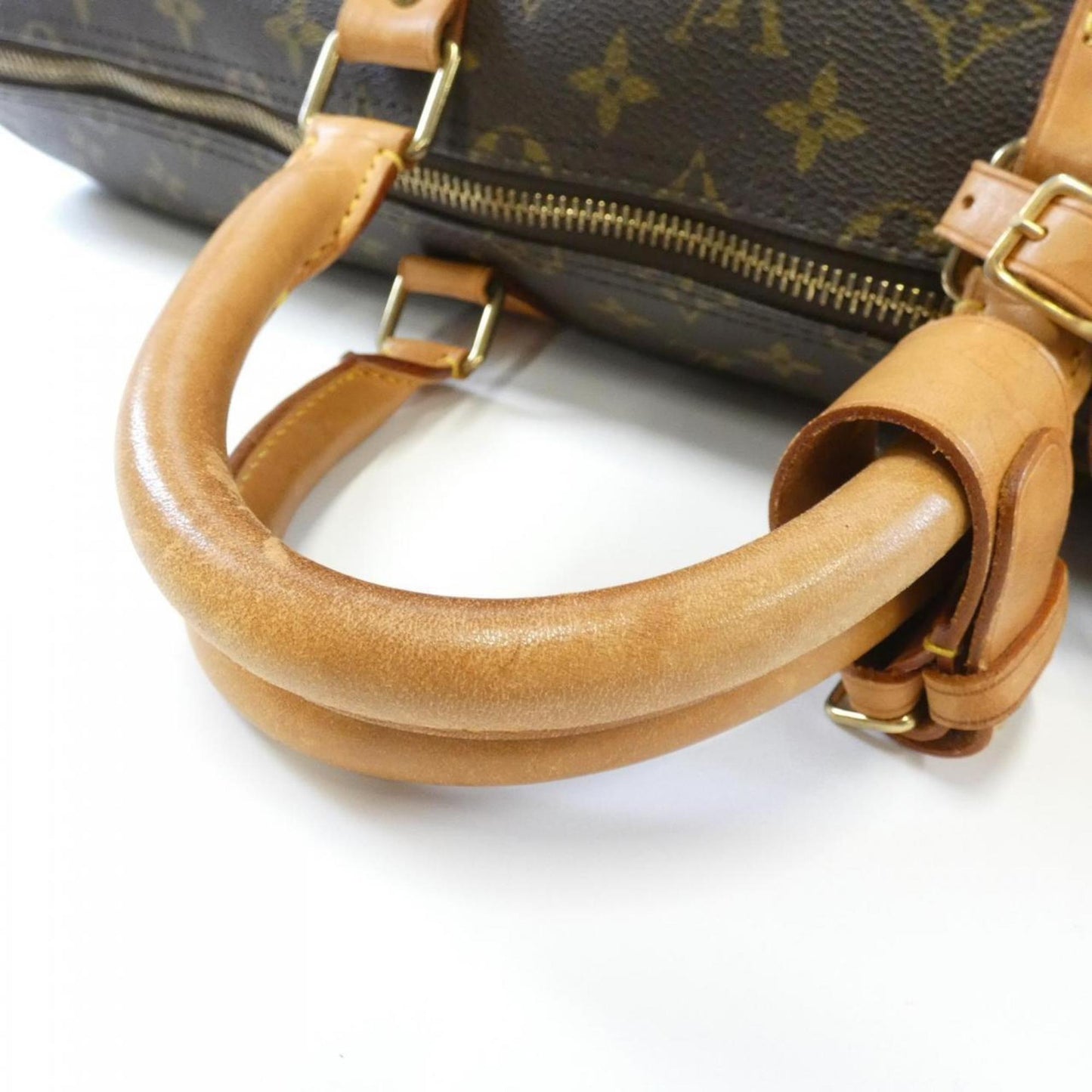 Louis Vuitton Keepall 55, Brown, Canvas, travel