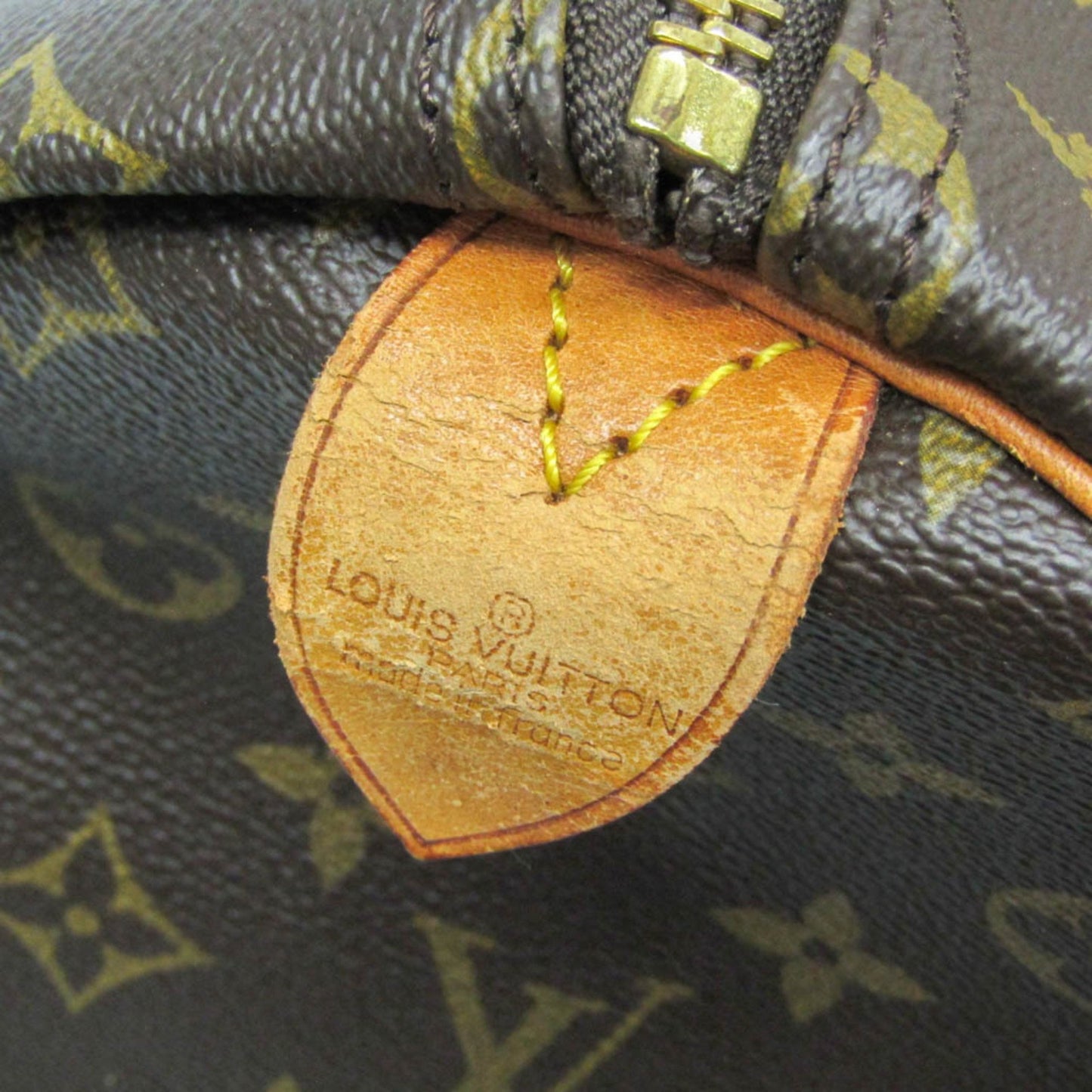 Louis Vuitton Keepall 55, Brown, Canvas, travel
