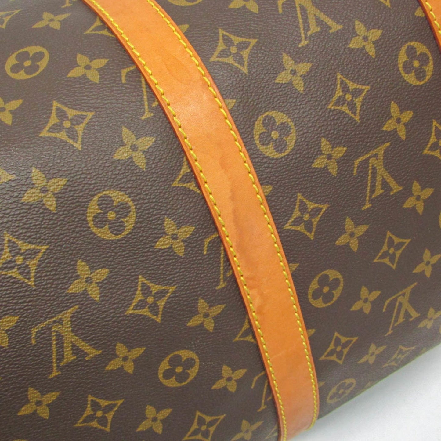 Louis Vuitton Keepall 55, Brown, Canvas, travel