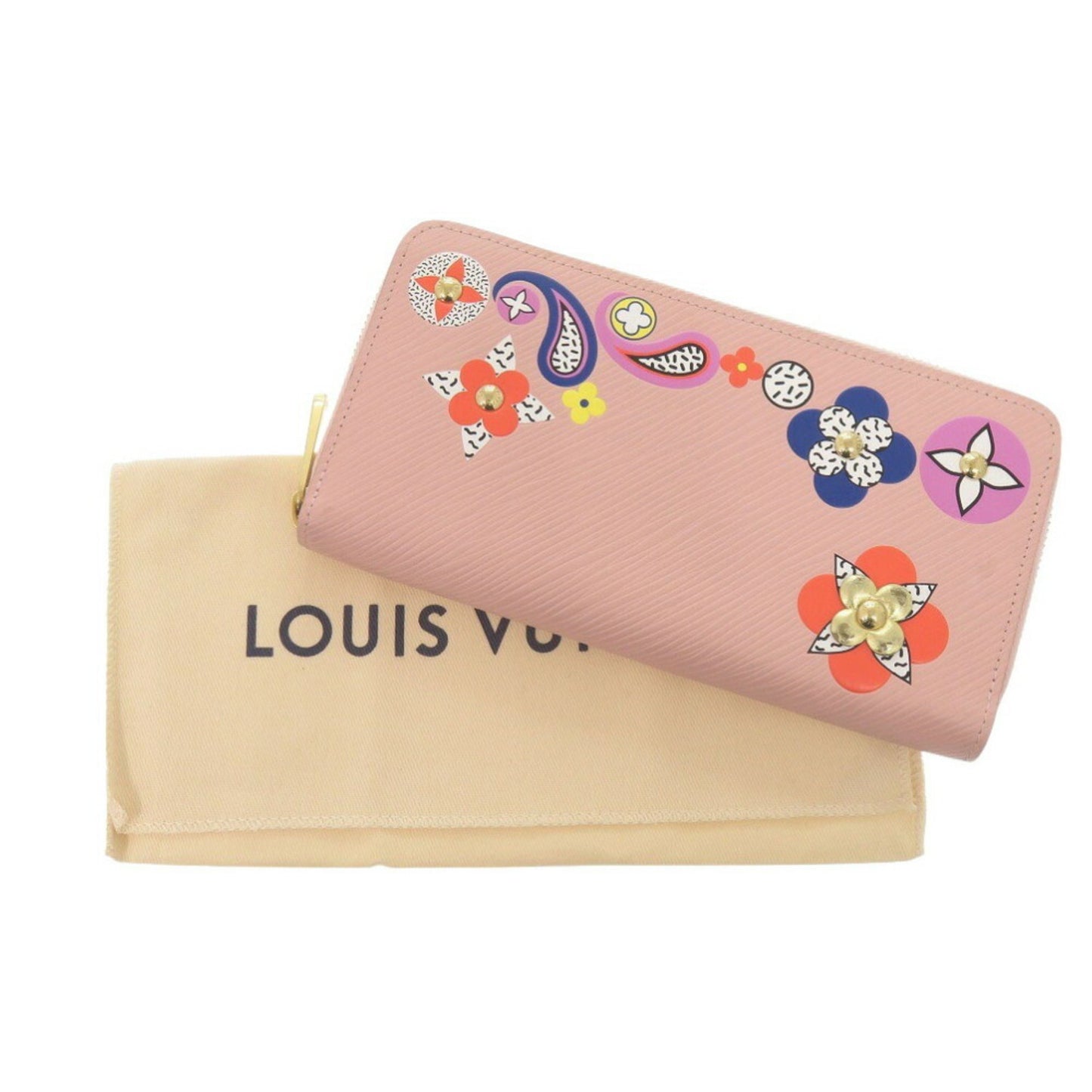 Louis Vuitton Zippy wallet, Pink, Leather, wallet