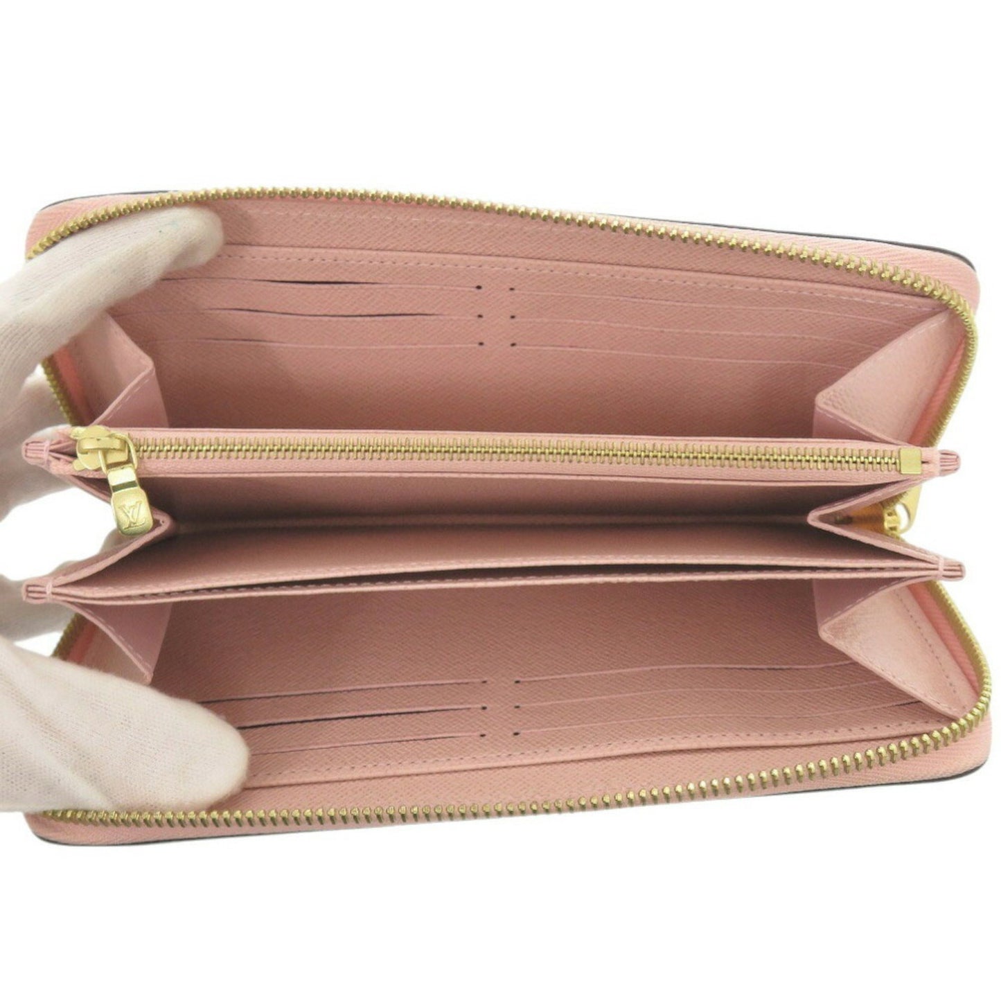 Louis Vuitton Zippy wallet, Pink, Leather, wallet