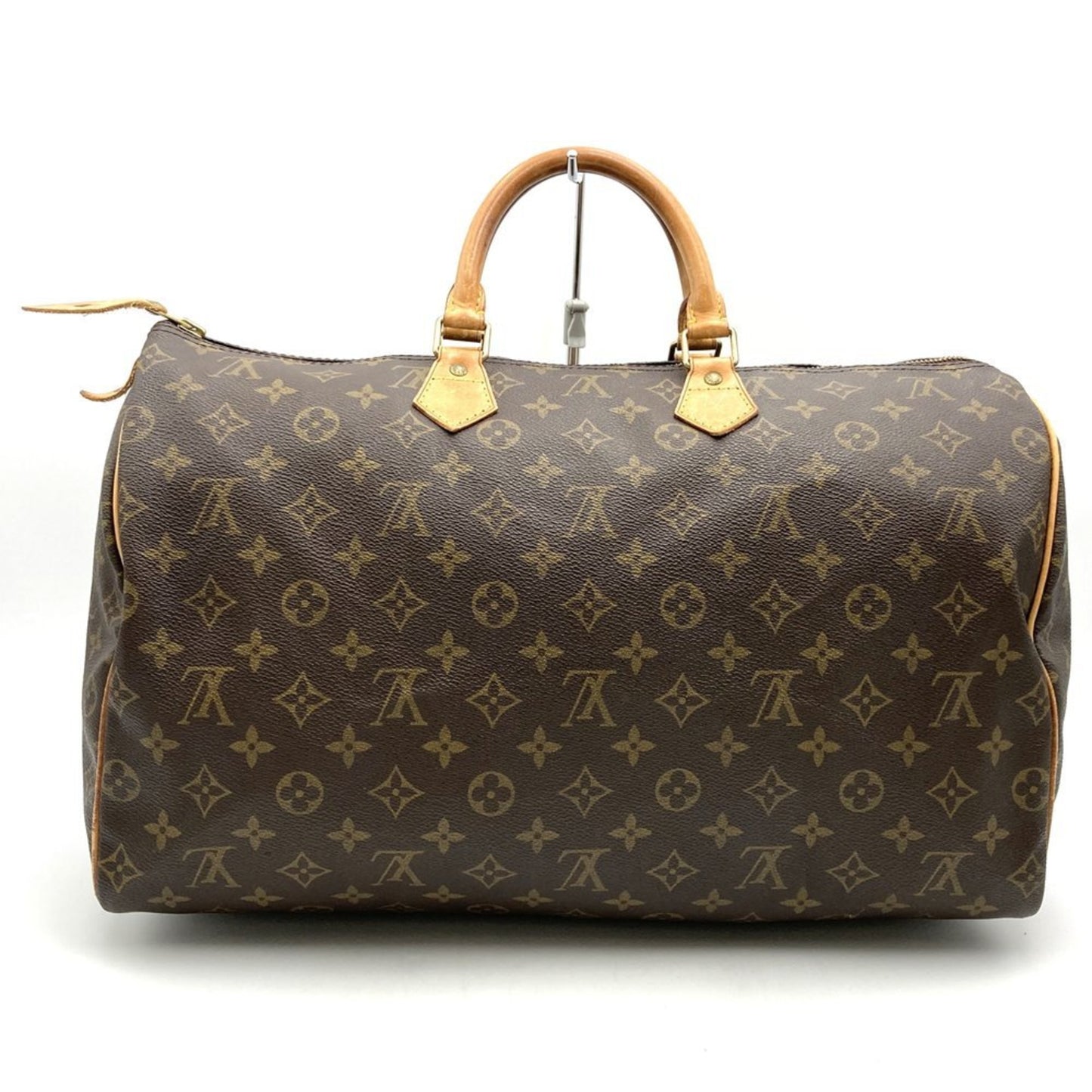 Louis Vuitton Speedy 40, Brown, Canvas, travel