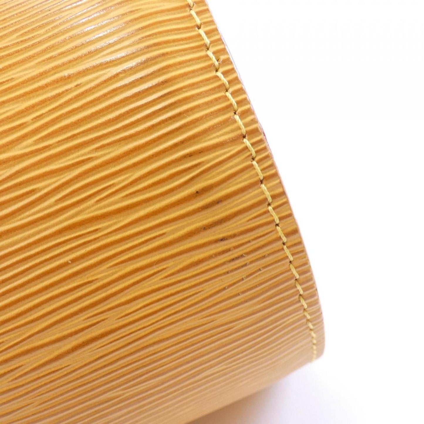 Louis Vuitton Soufflot, Yellow, Leather, handbag