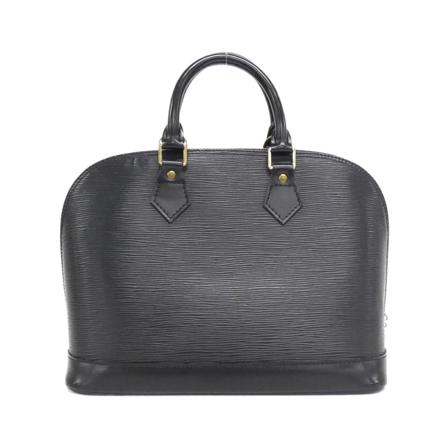 Louis Vuitton Alma, Black, Leather, handbag