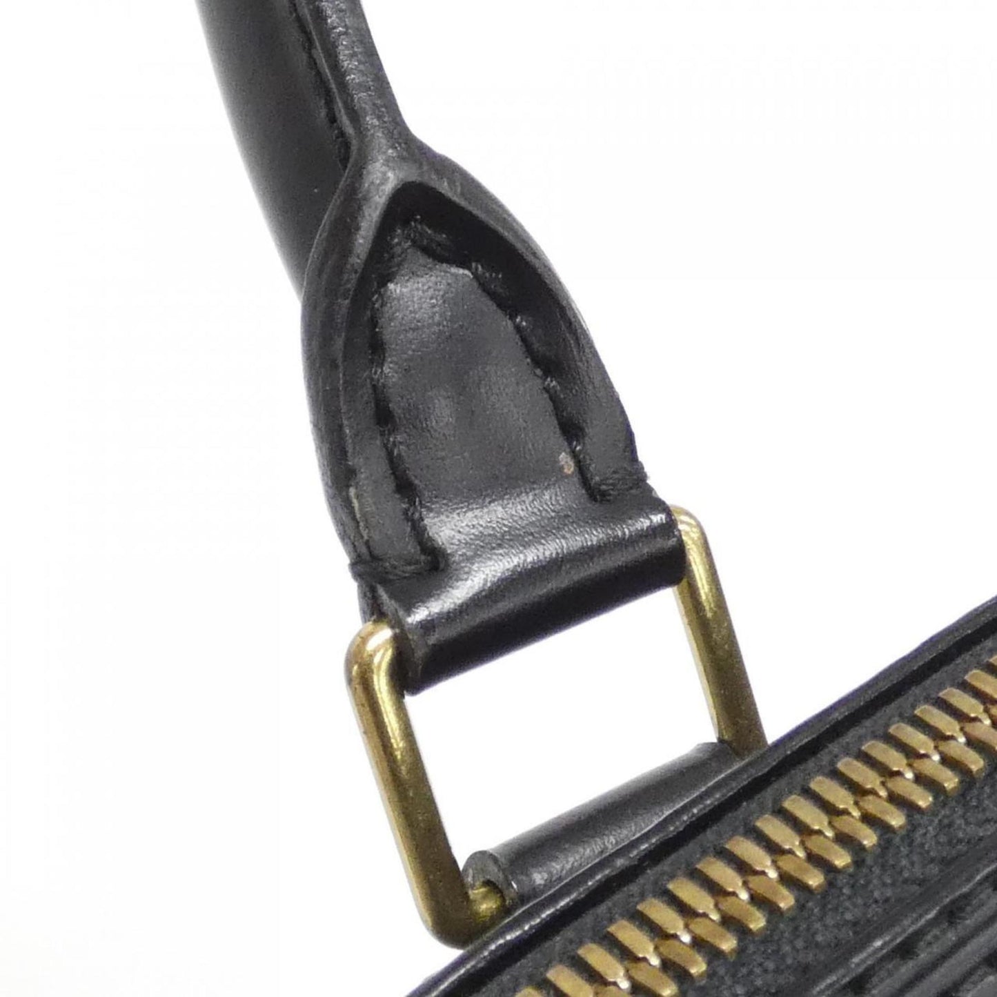 Louis Vuitton Alma, Black, Leather, handbag