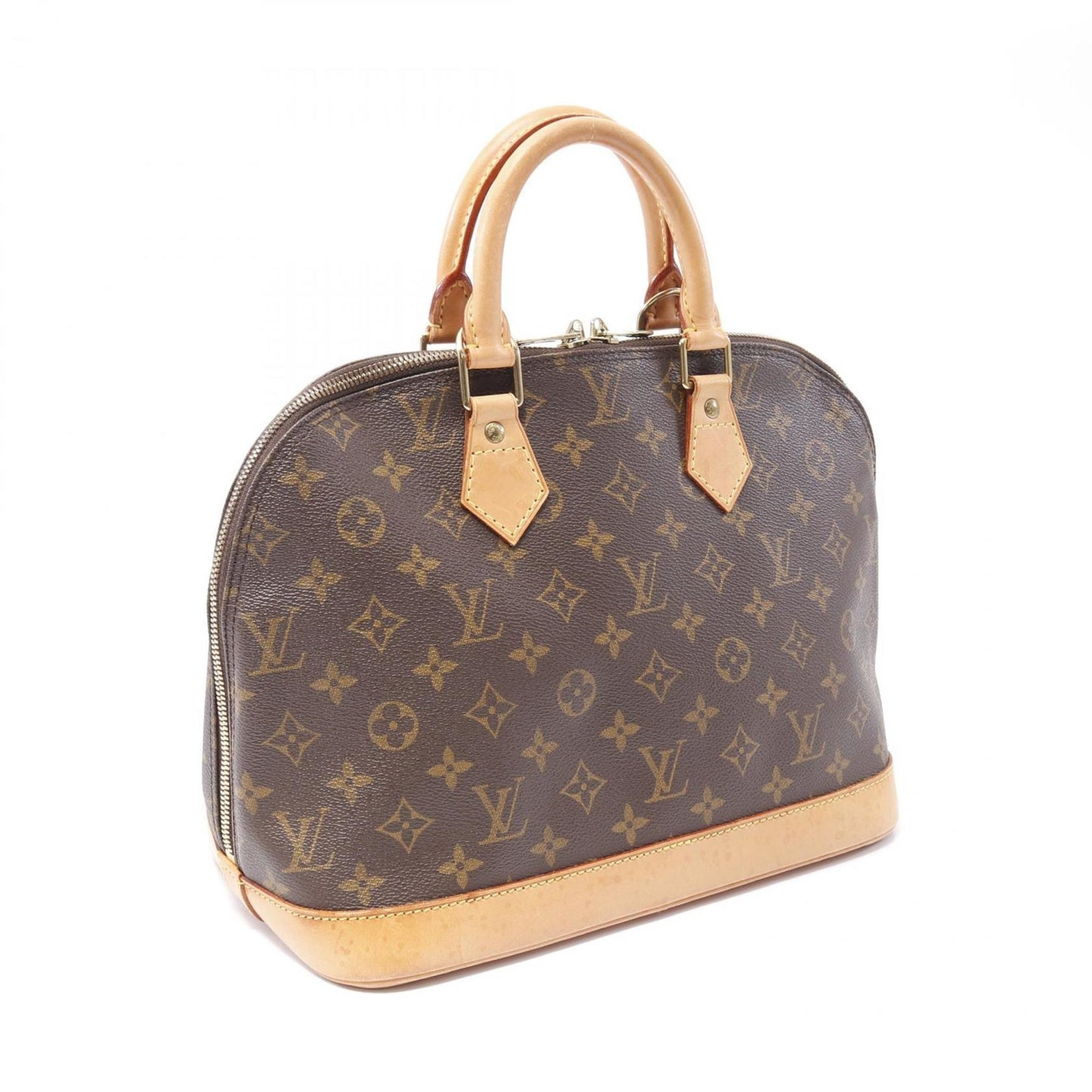 Louis Vuitton Alma, Brown, Canvas, handbag