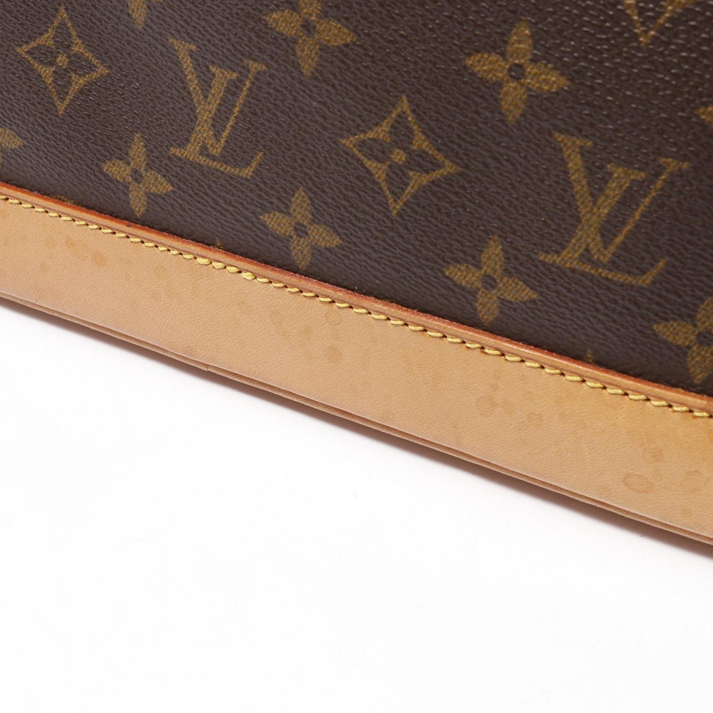 Louis Vuitton Alma, Brown, Canvas, handbag