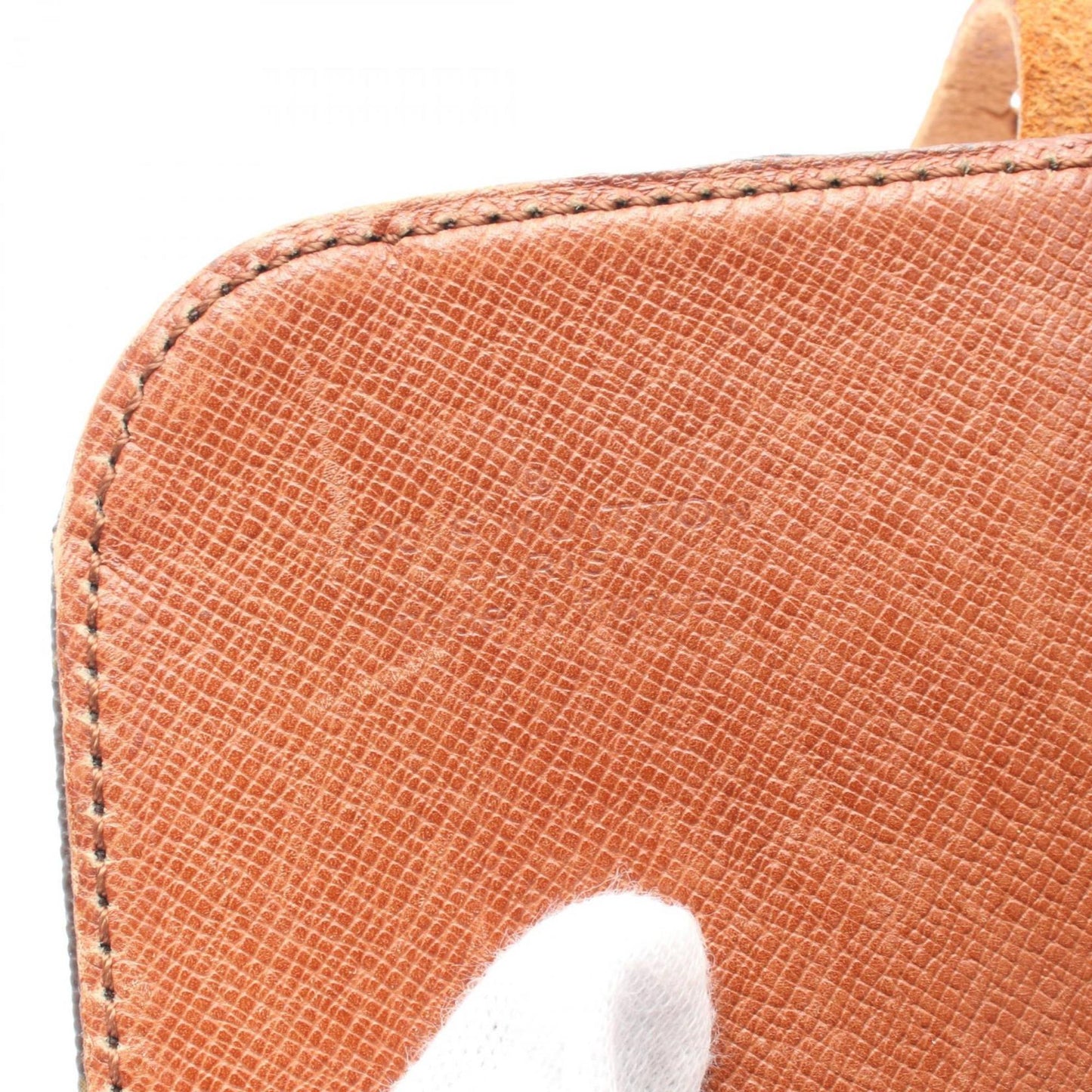 Louis Vuitton Cartouchière, Brown, Canvas, shoulder