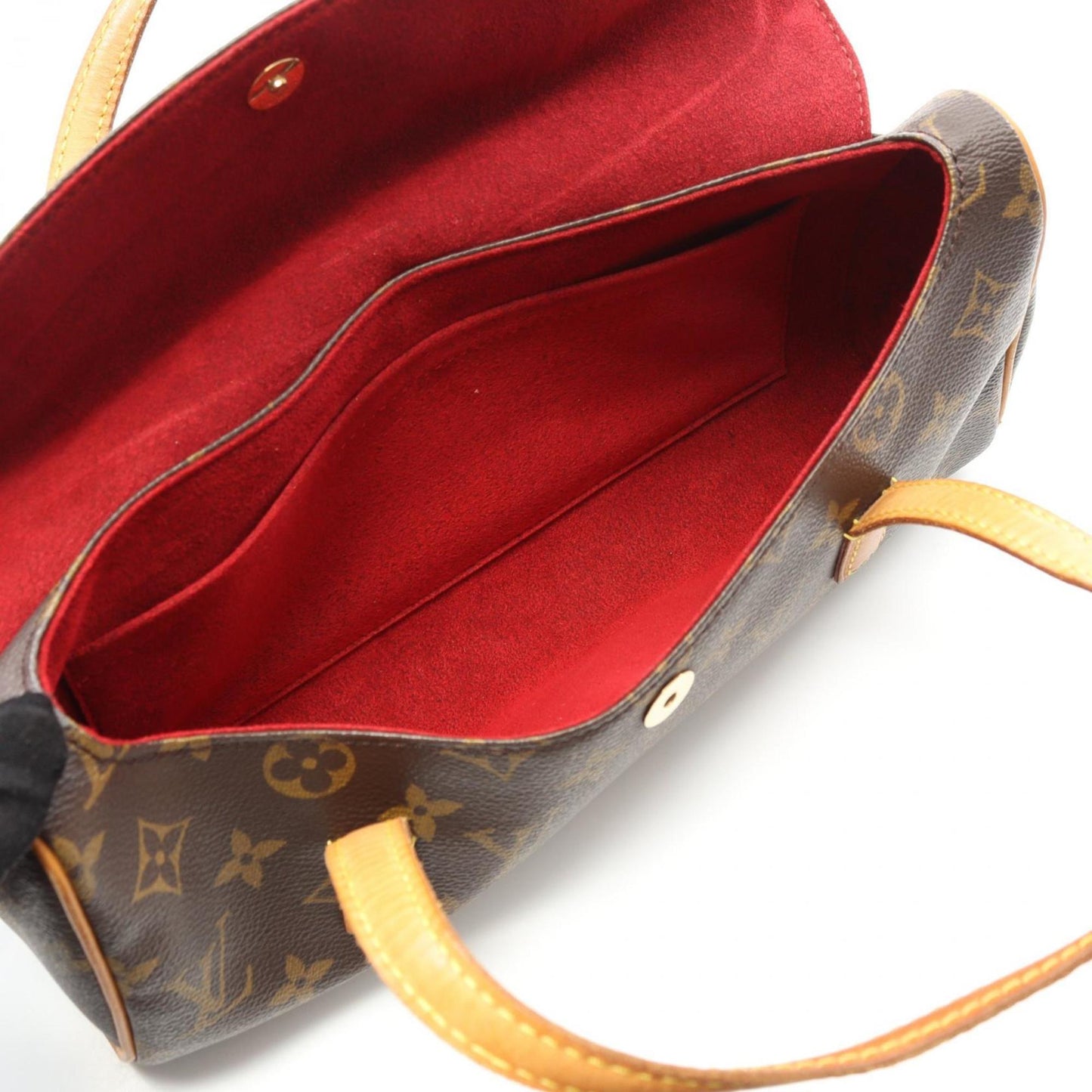 Louis Vuitton Sonatine, Brown, Canvas, handbag