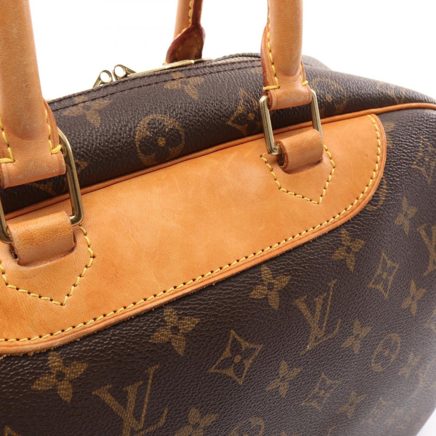 Louis Vuitton Deauville, Brown, Canvas, handbag