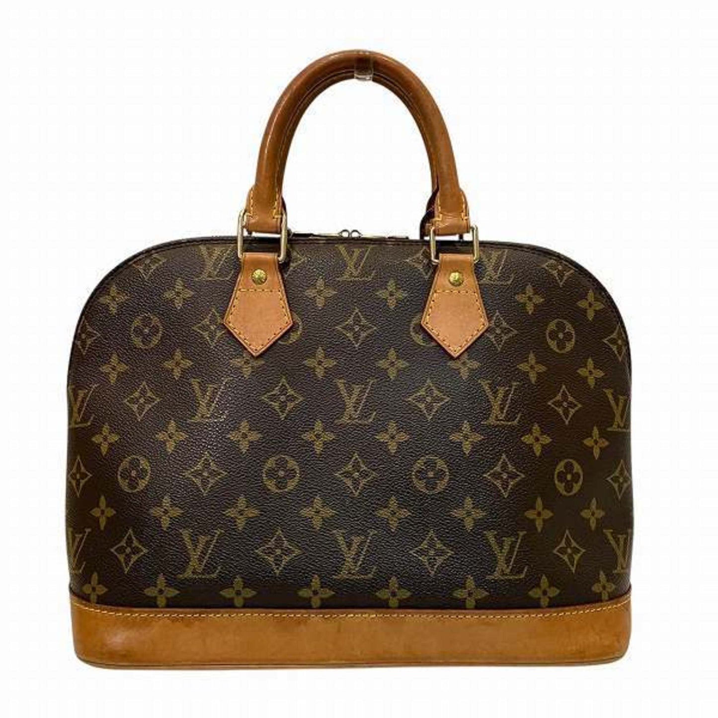 Louis Vuitton Alma, Brown, Canvas, handbag
