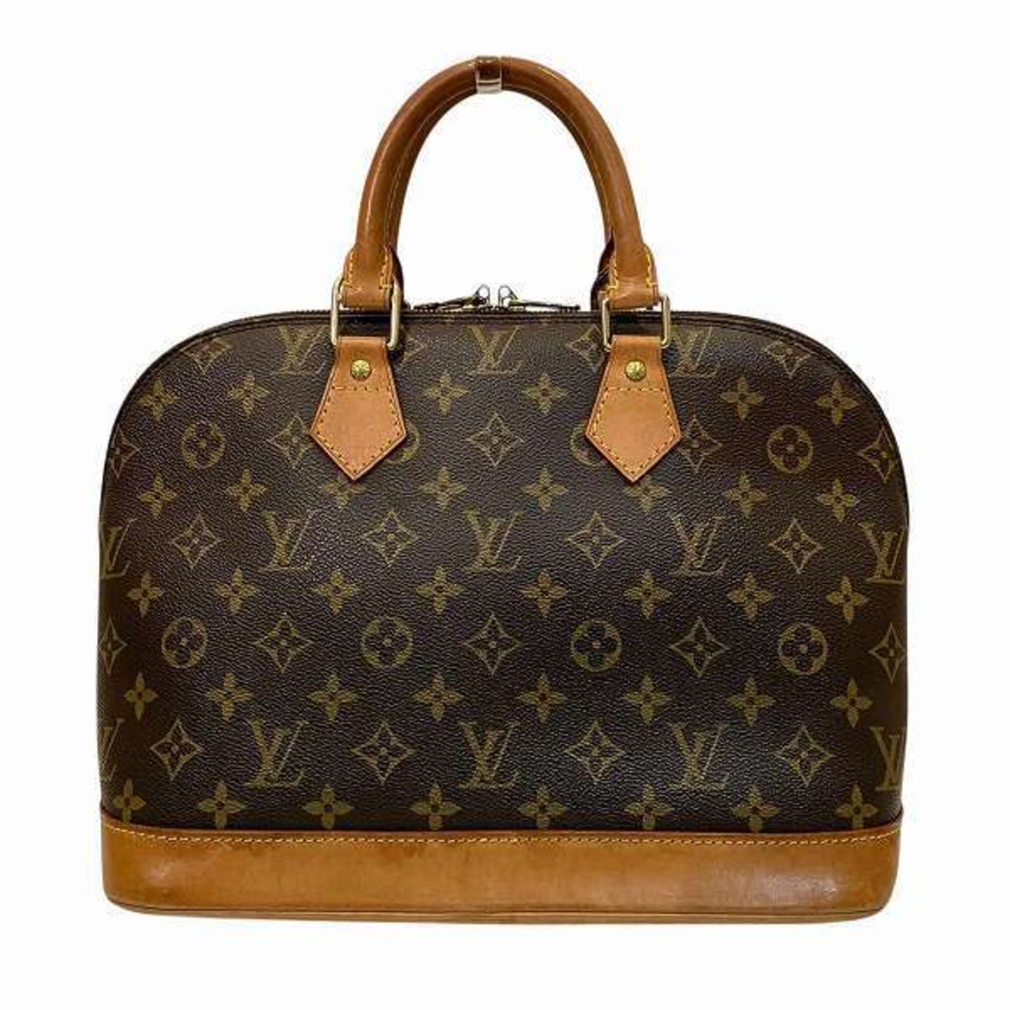 Louis Vuitton Alma, Brown, Canvas, handbag
