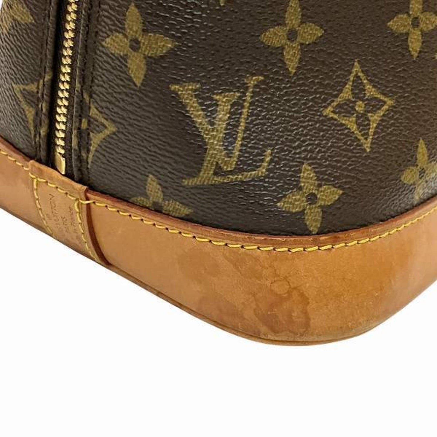 Louis Vuitton Alma, Brown, Canvas, handbag