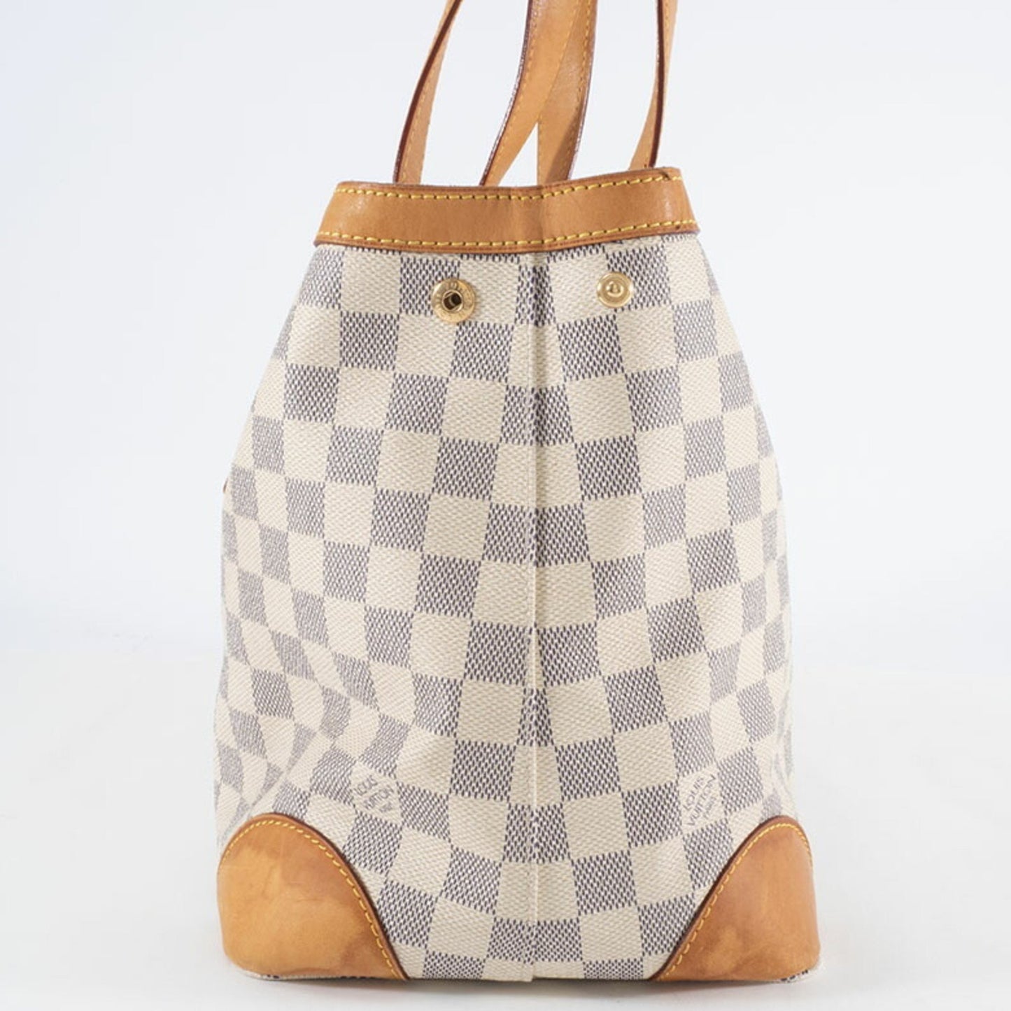 Louis Vuitton Hampstead, White, Canvas, handbag