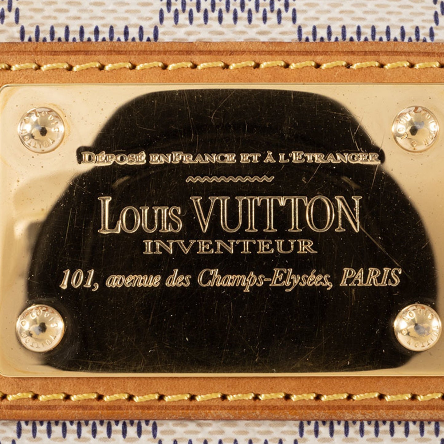 Louis Vuitton Hampstead, White, Canvas, handbag