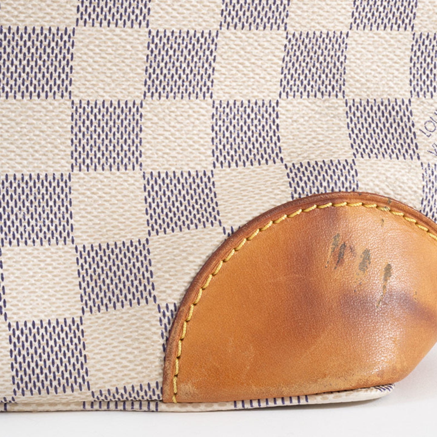 Louis Vuitton Hampstead, White, Canvas, handbag