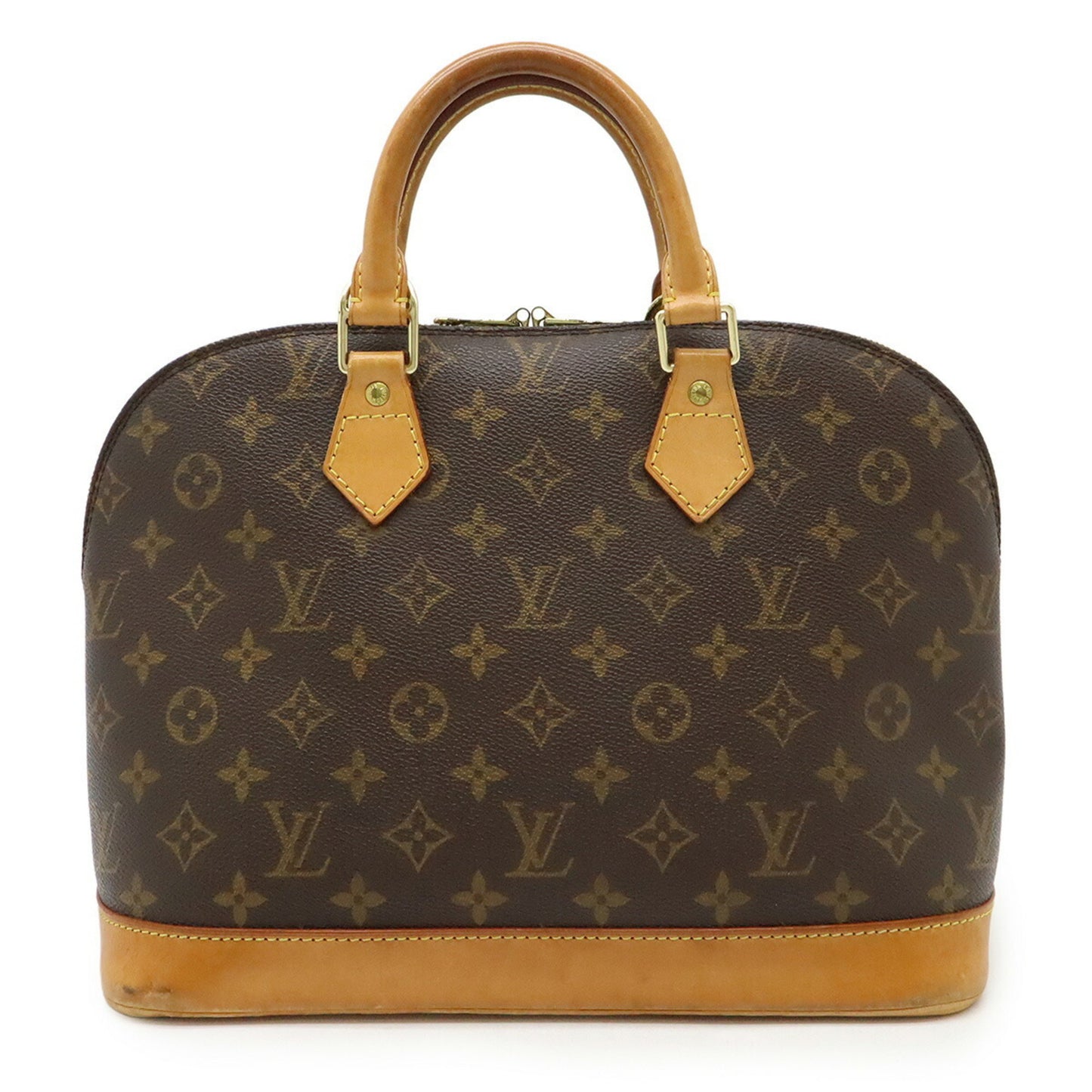 Louis Vuitton Alma, Brown, Canvas, handbag